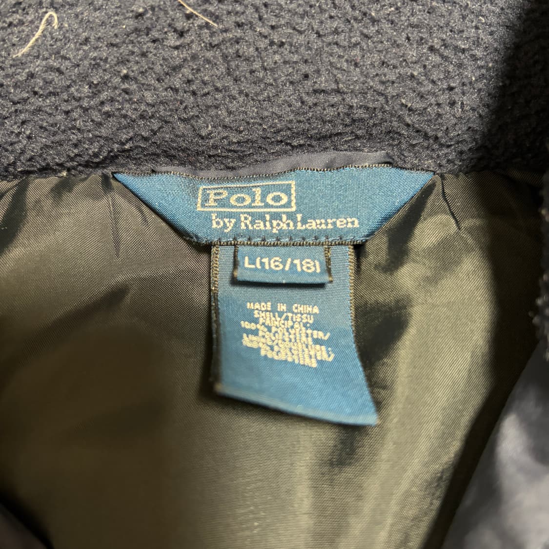 폴로 랄프로렌 딥네이비 레드 포니 다운 패딩 상품이미지3