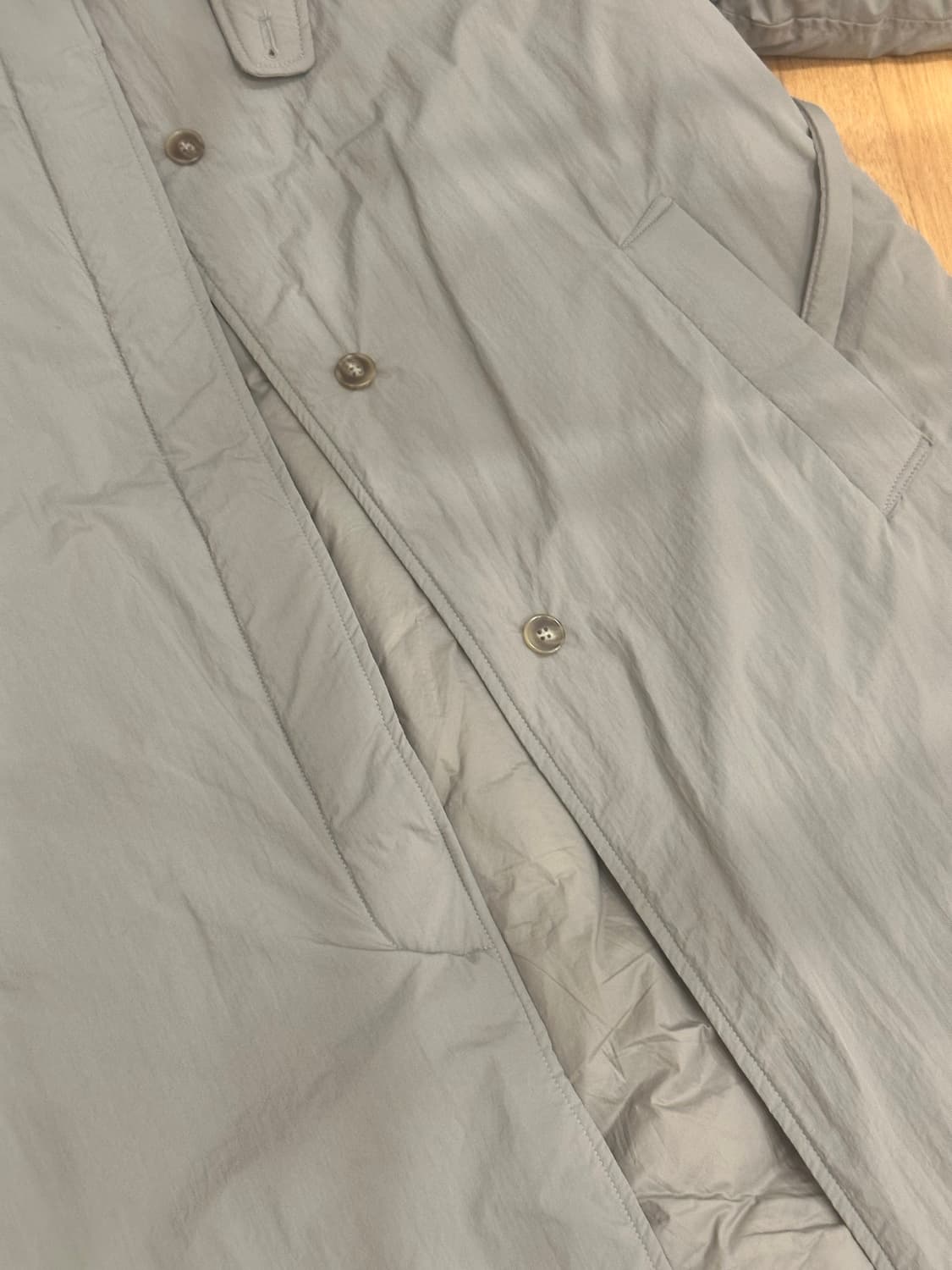 하네 텐더 발마칸 로브 패디드 코트 카키 상품이미지3