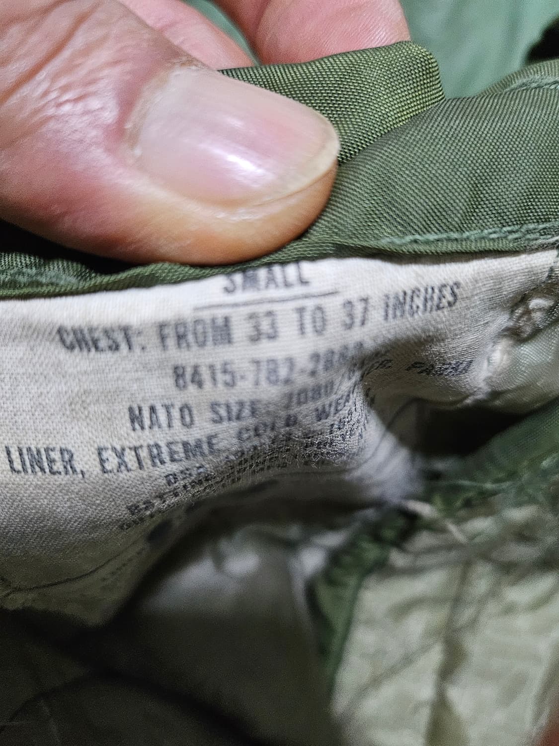 80s 미군오리지날 피쉬테일 개파카 S 상품이미지7