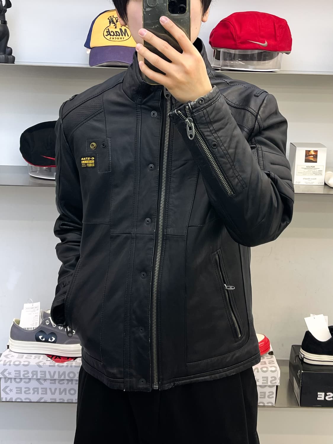 지 스타 로우 MFD 바이커 레더 자켓 상품이미지1