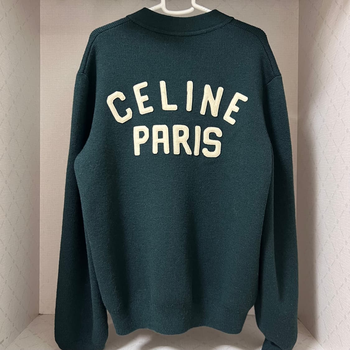 셀린느 CELINE PARIS 니트 백로고 가디건 L 상품이미지1