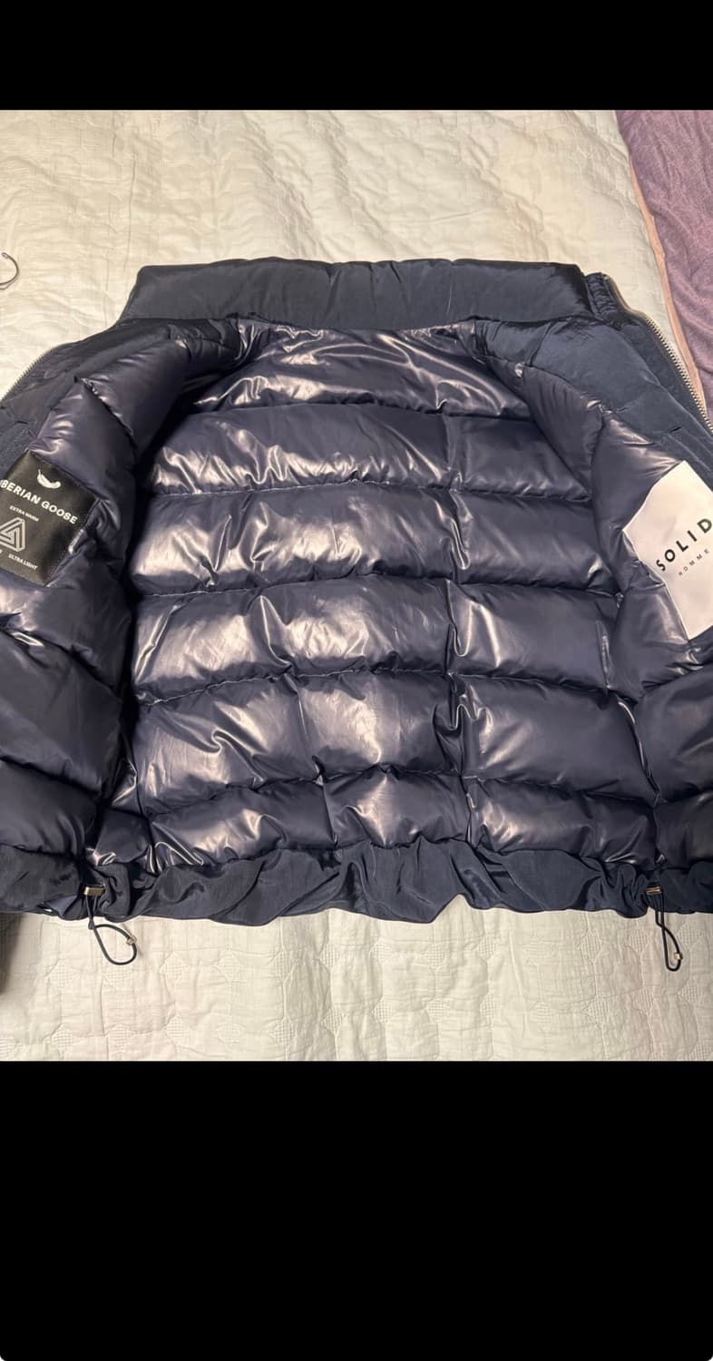 솔리드옴므 125패딩 네이비 상품이미지3