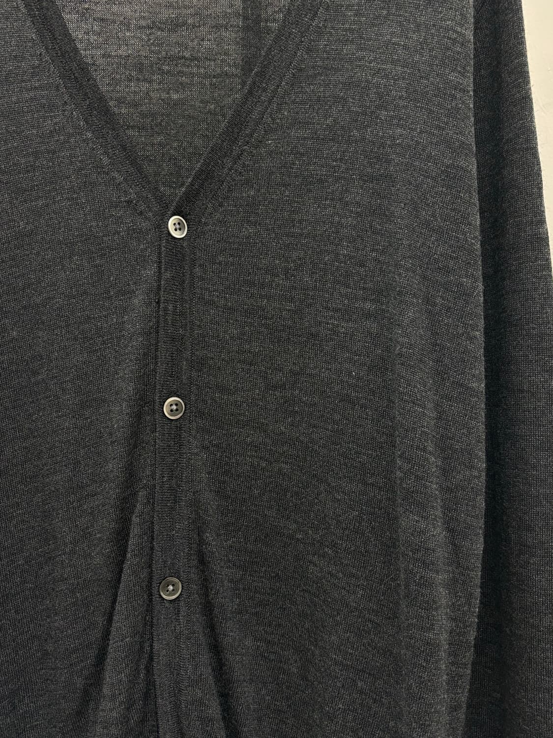 빈티지 차콜 울 실크 가디건 상품이미지7