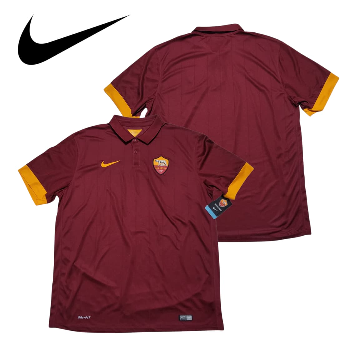(XL) 나이키 14-15 AS로마 홈 유니폼 노마킹 올드킷 상품이미지1