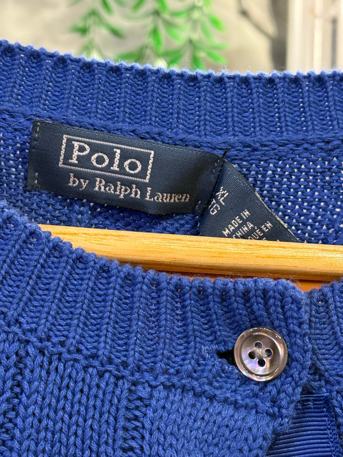 폴로 랄프로렌 레드포니 블루 꽈배기 니트 가디건 상품이미지2