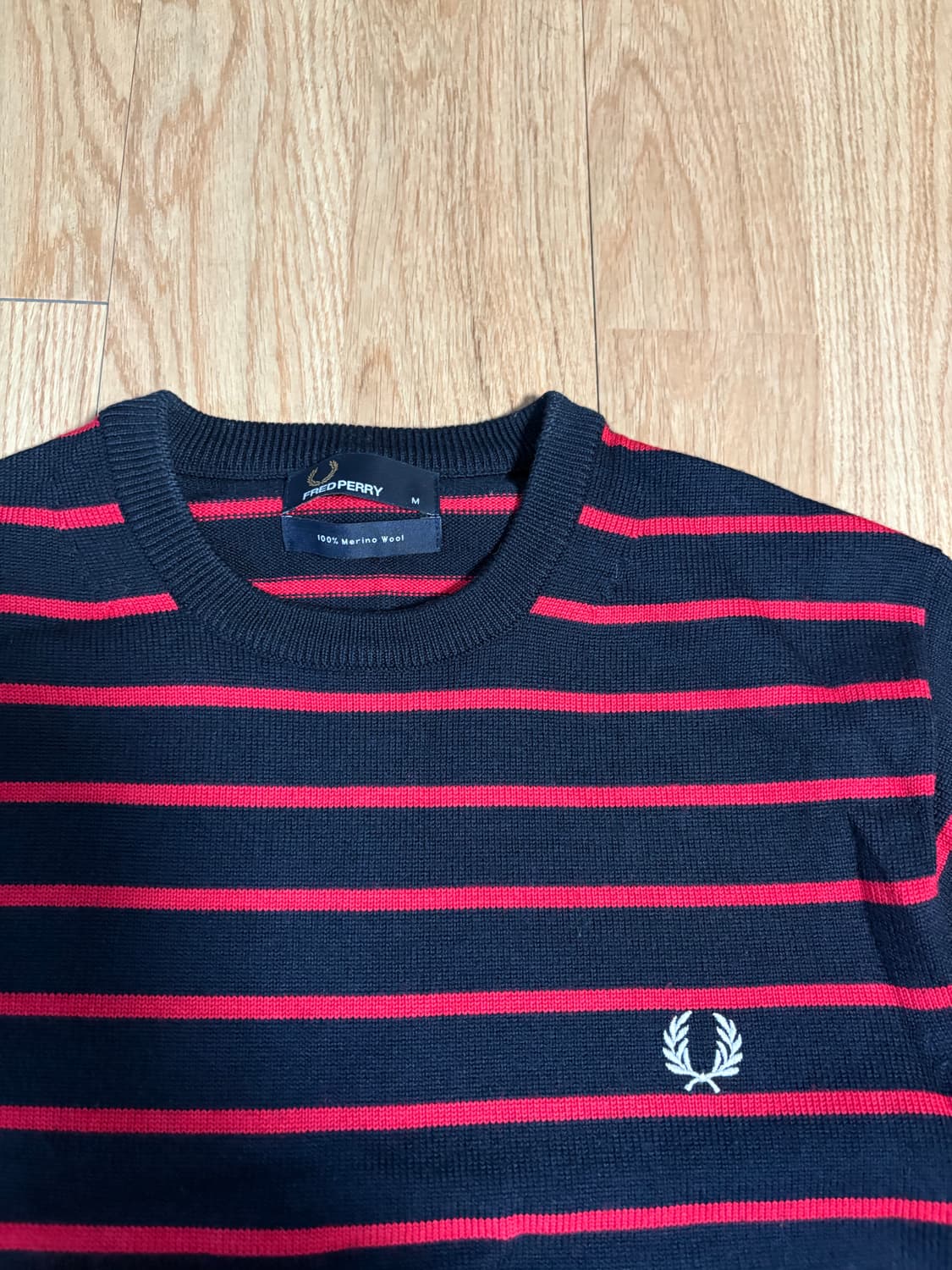 프레드페리 메리노울 니트 상품이미지2