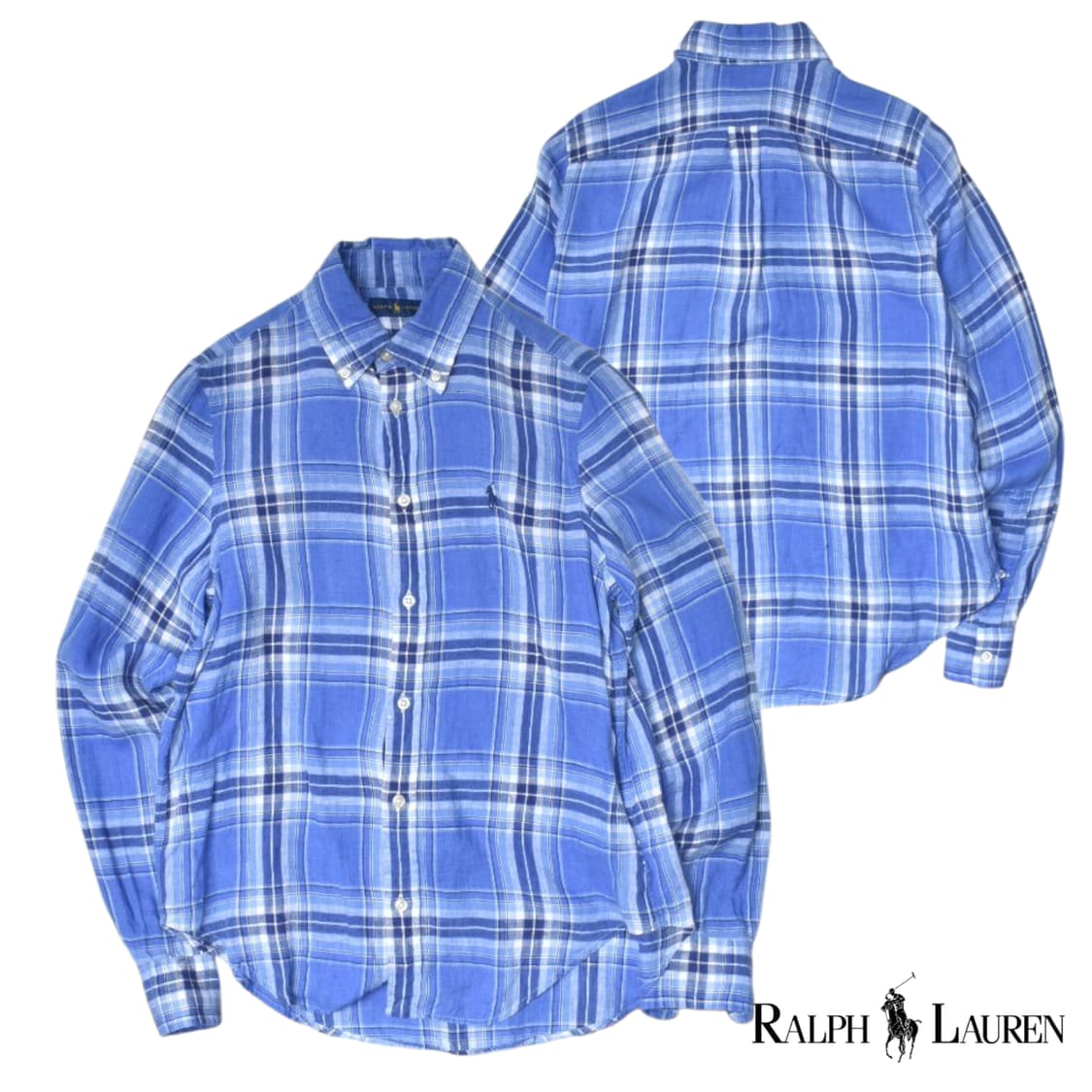 폴로랄프로렌 린넨 체크 셔츠 xs 상품이미지1
