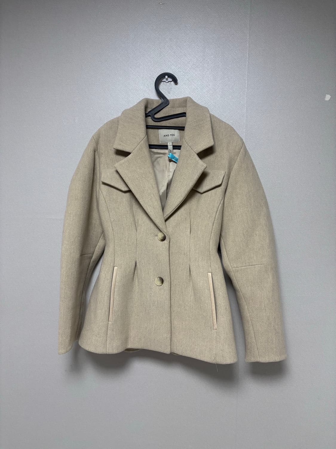 앤유 andyou 옥수 자켓 오트밀 앤유자켓 앤유코트 상품이미지3