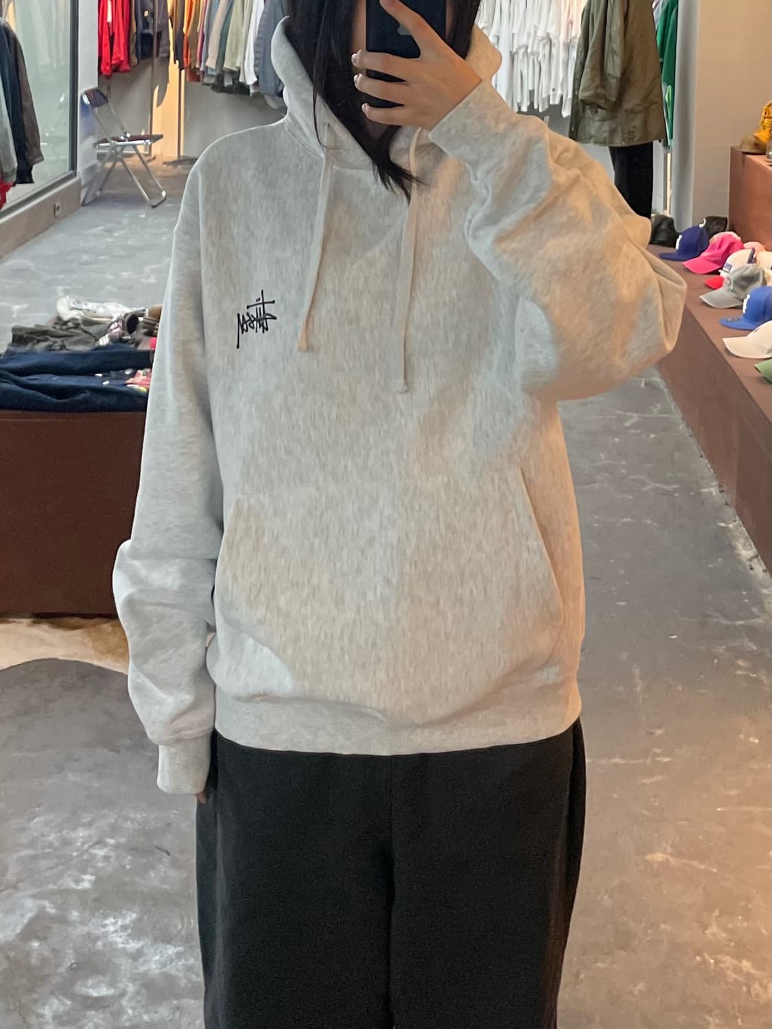 스투시 베이직 로고 기모 후드티 H2059 상품이미지2