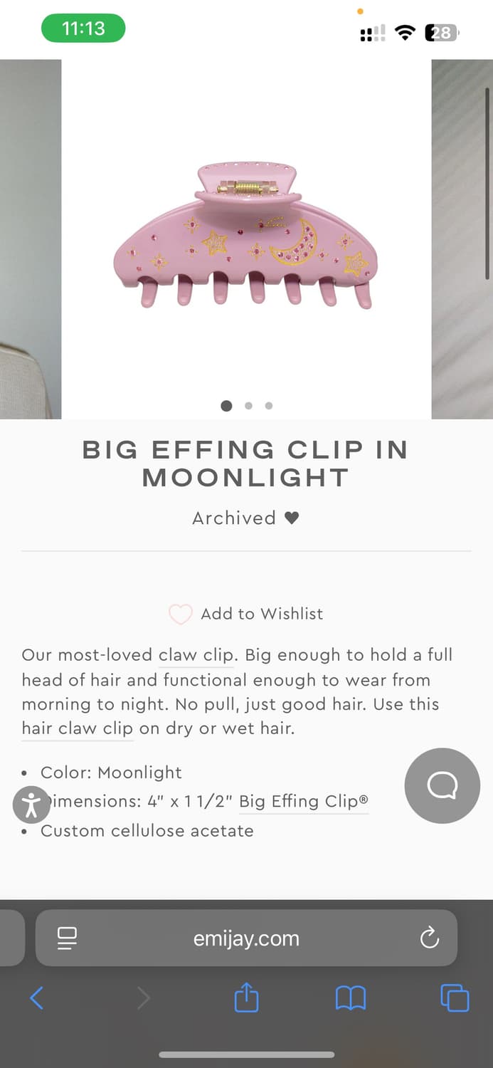 Emi Jay 문라잇 헤어클립 상품이미지7