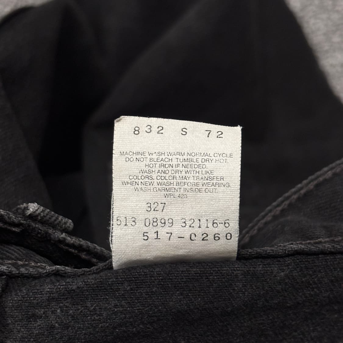 90s 빈티지 리바이스 517 블랙 허리44cm 상품이미지9