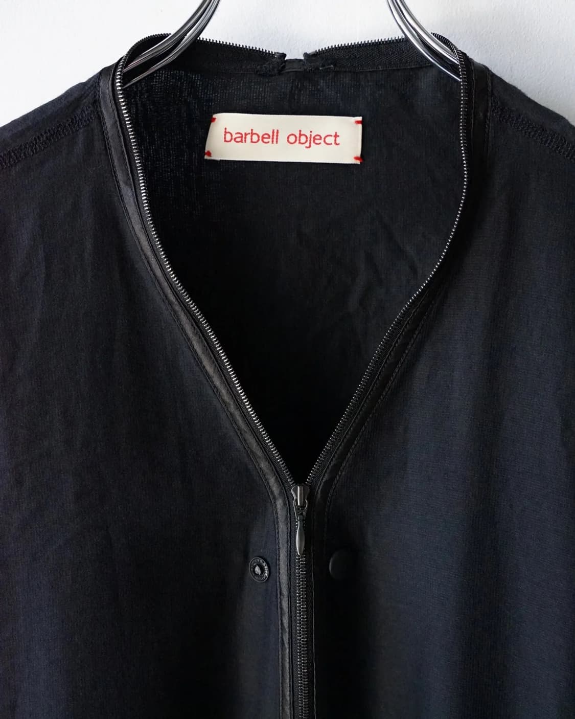 바벨오브젝트 25ss zip v jkt 2size black 상품이미지3