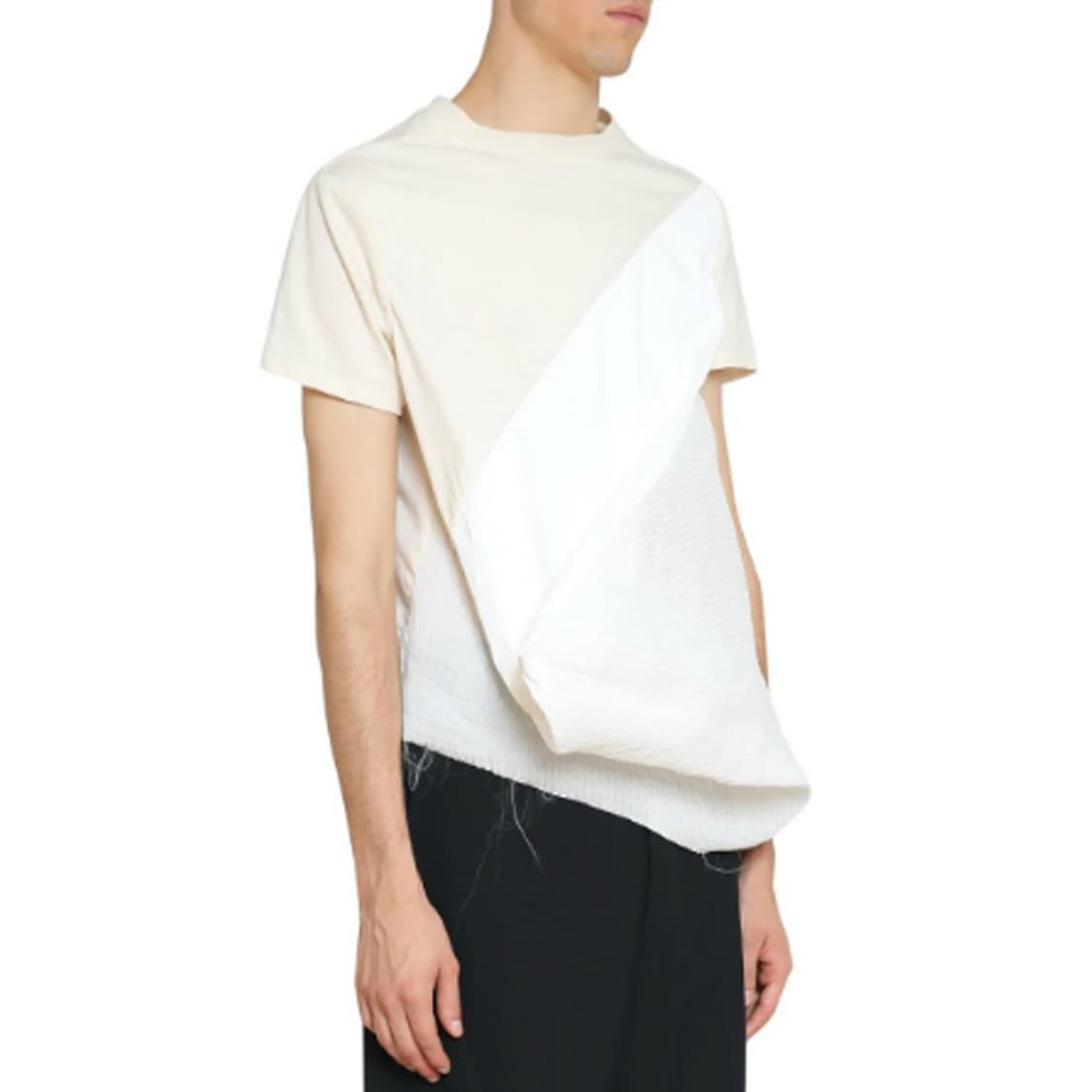 릭오웬스 -18SS DIRT 비대칭 티셔츠 - 아이보리 - 40 상품이미지5