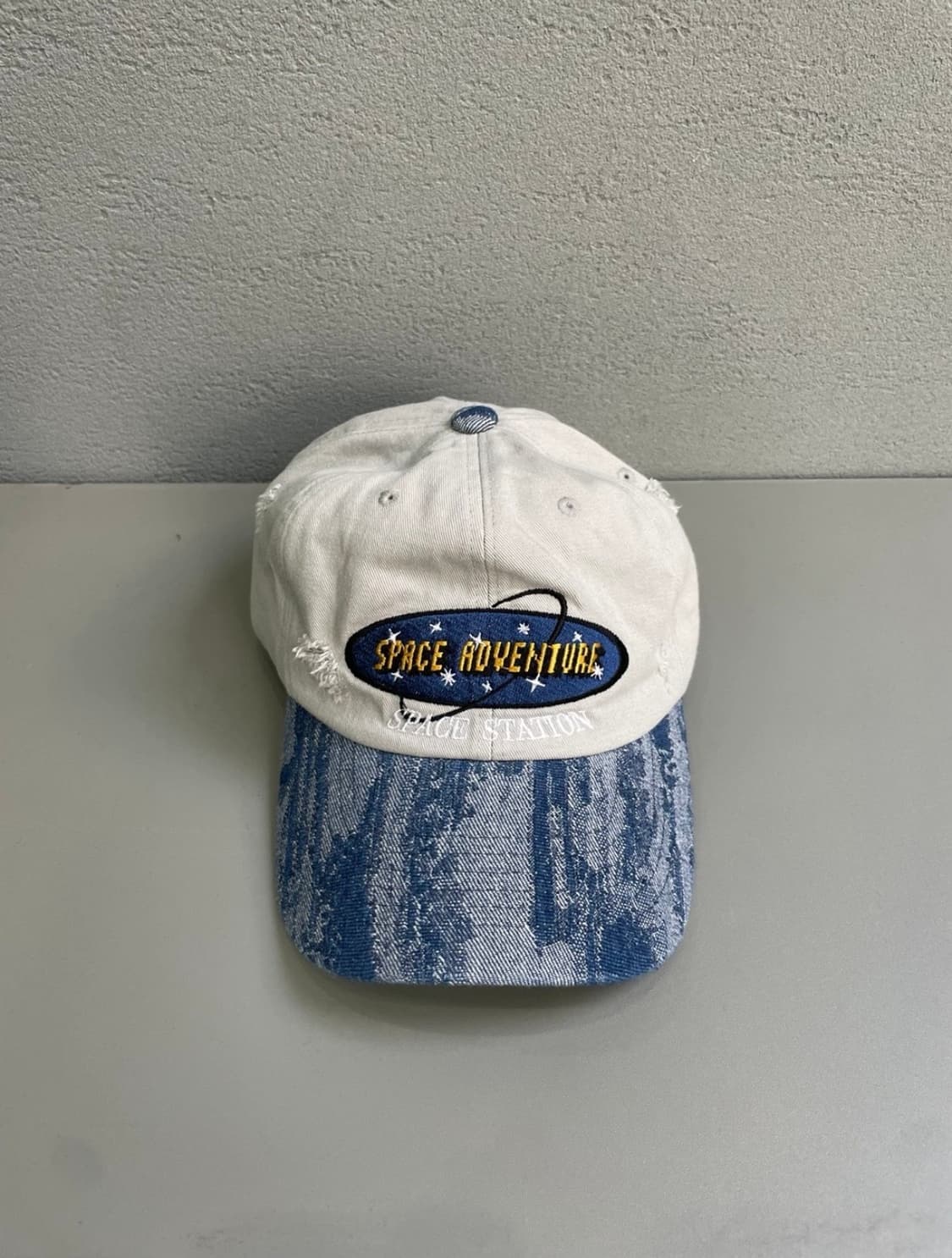 데님 포인트 빈티지 볼캡 상품이미지1