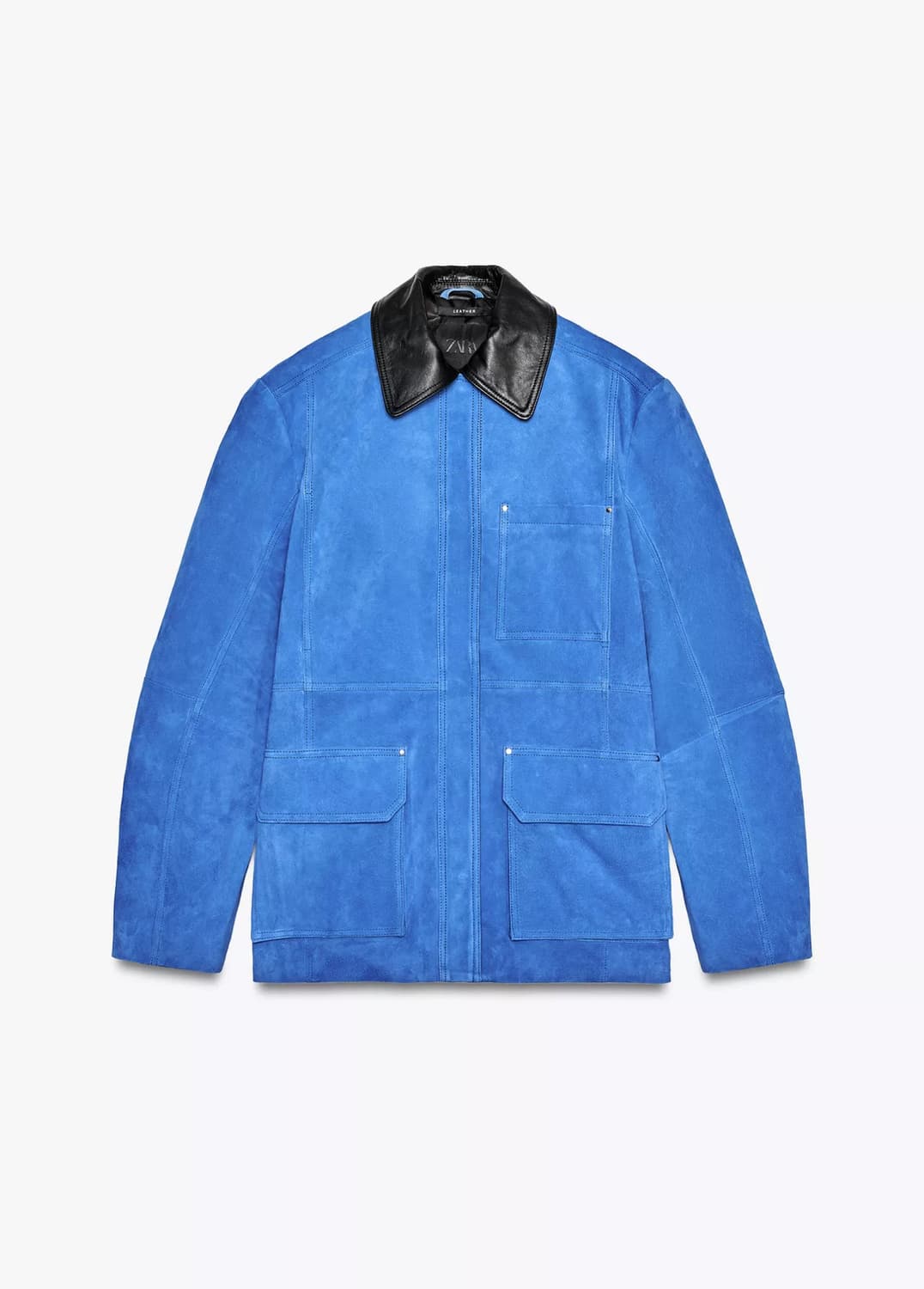 자라 오버사이즈 스웨이드 콤비 재킷 상품이미지1