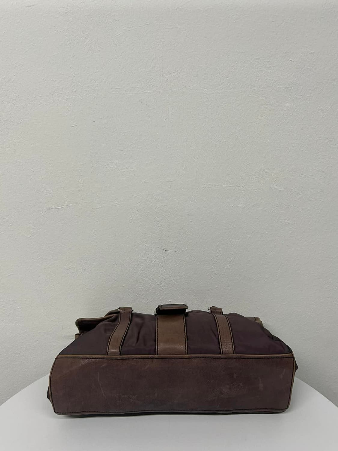 프라다 빈티지 가죽 트림 포코노 숄더백 토트백 상품이미지5