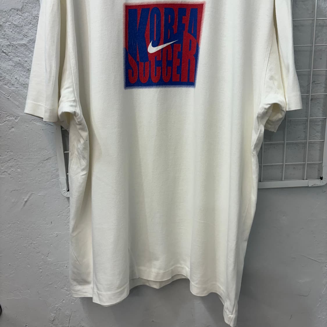 90s 나이키 올드스쿨 코리아 싸커 프린팅 반팔 티셔츠 2XL 상품이미지5