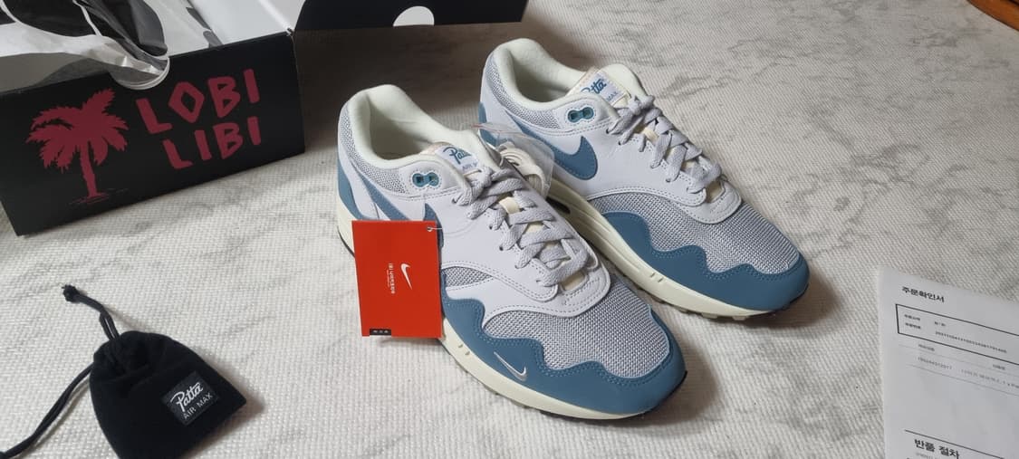 나이키 에어맥스 1 파타 노이즈 아쿠아 290 상품이미지2