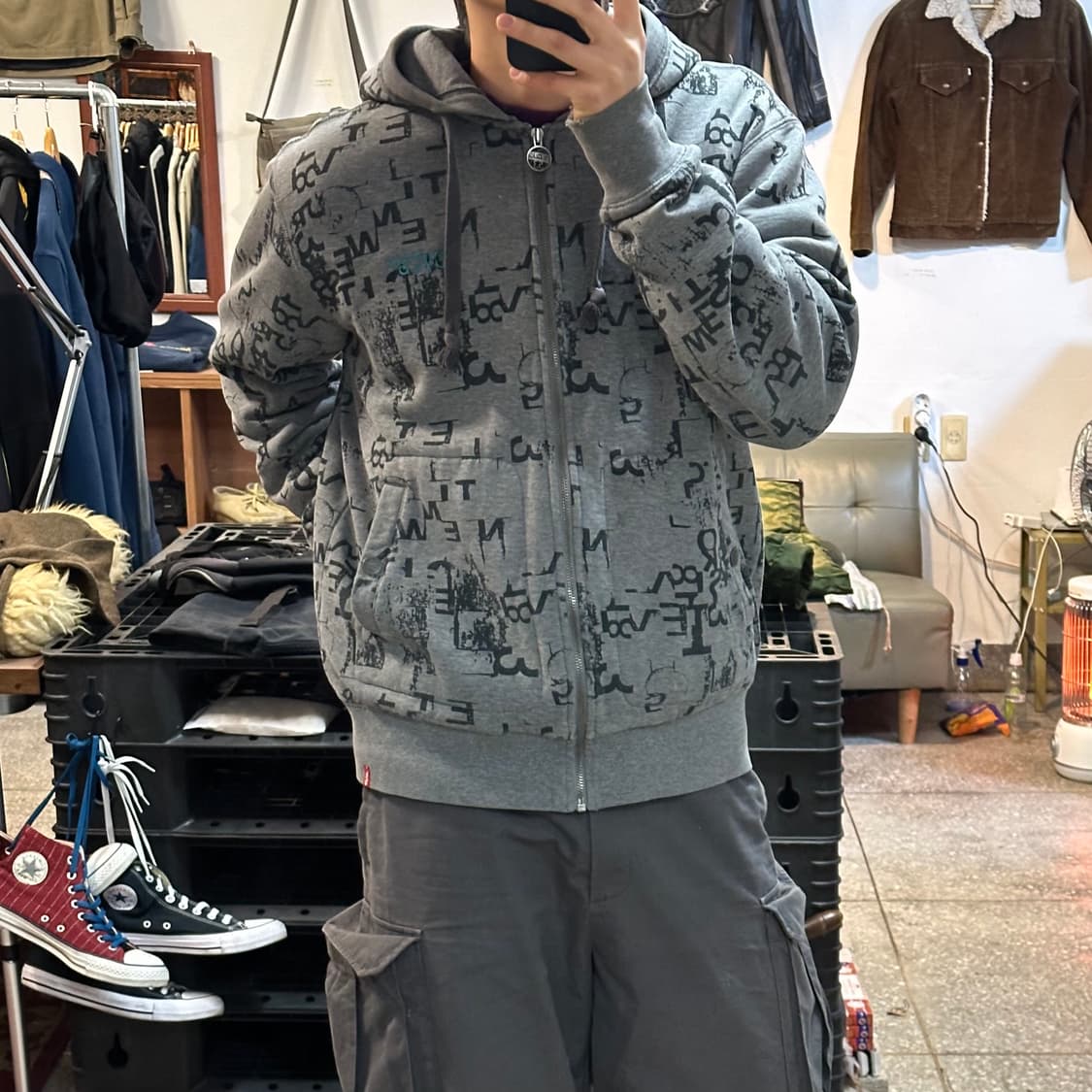 00's 리바이스 레터링 후드 상품이미지1