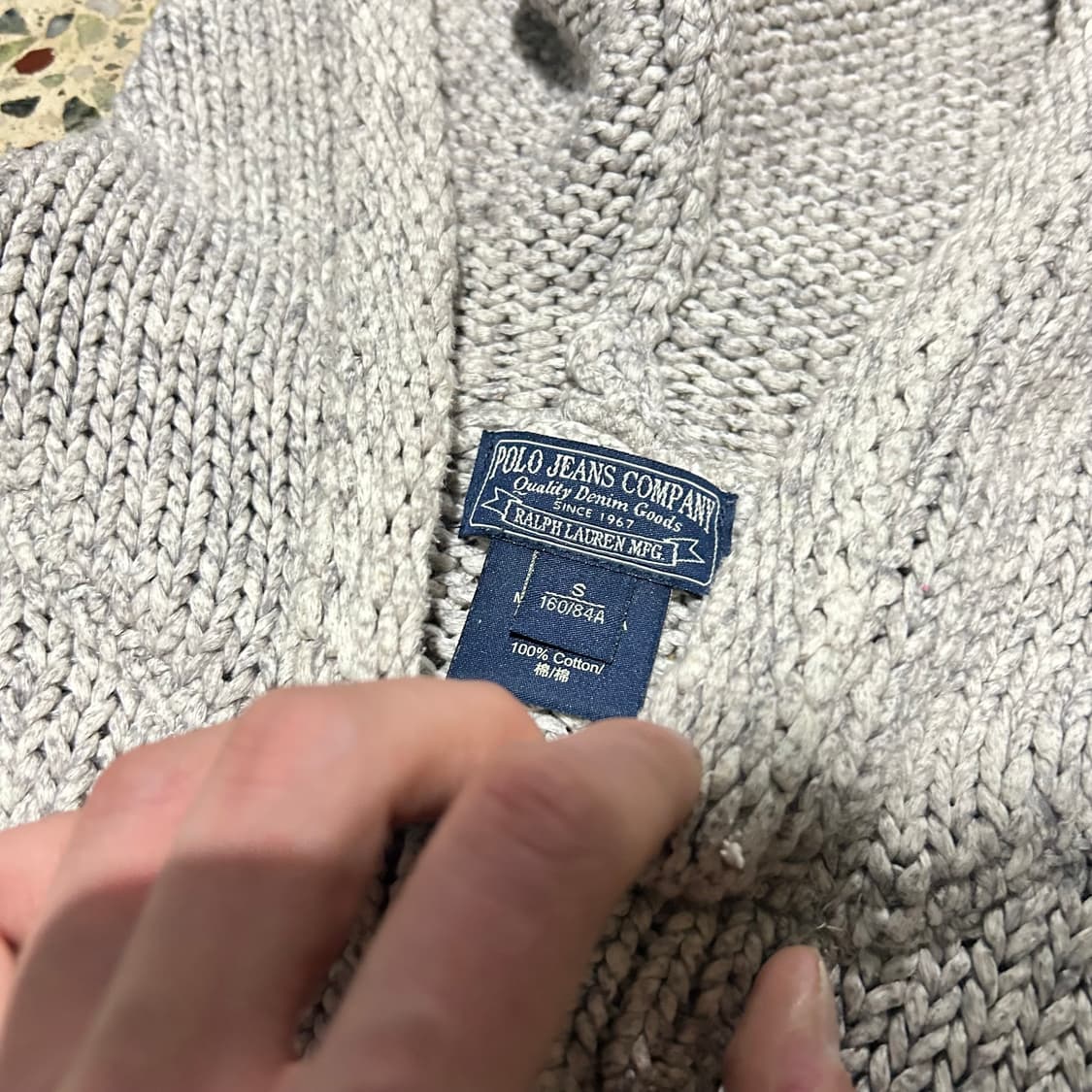 폴로 랄프로렌(POLO RalphLauren) 그레이 와플 후드티 상품이미지4