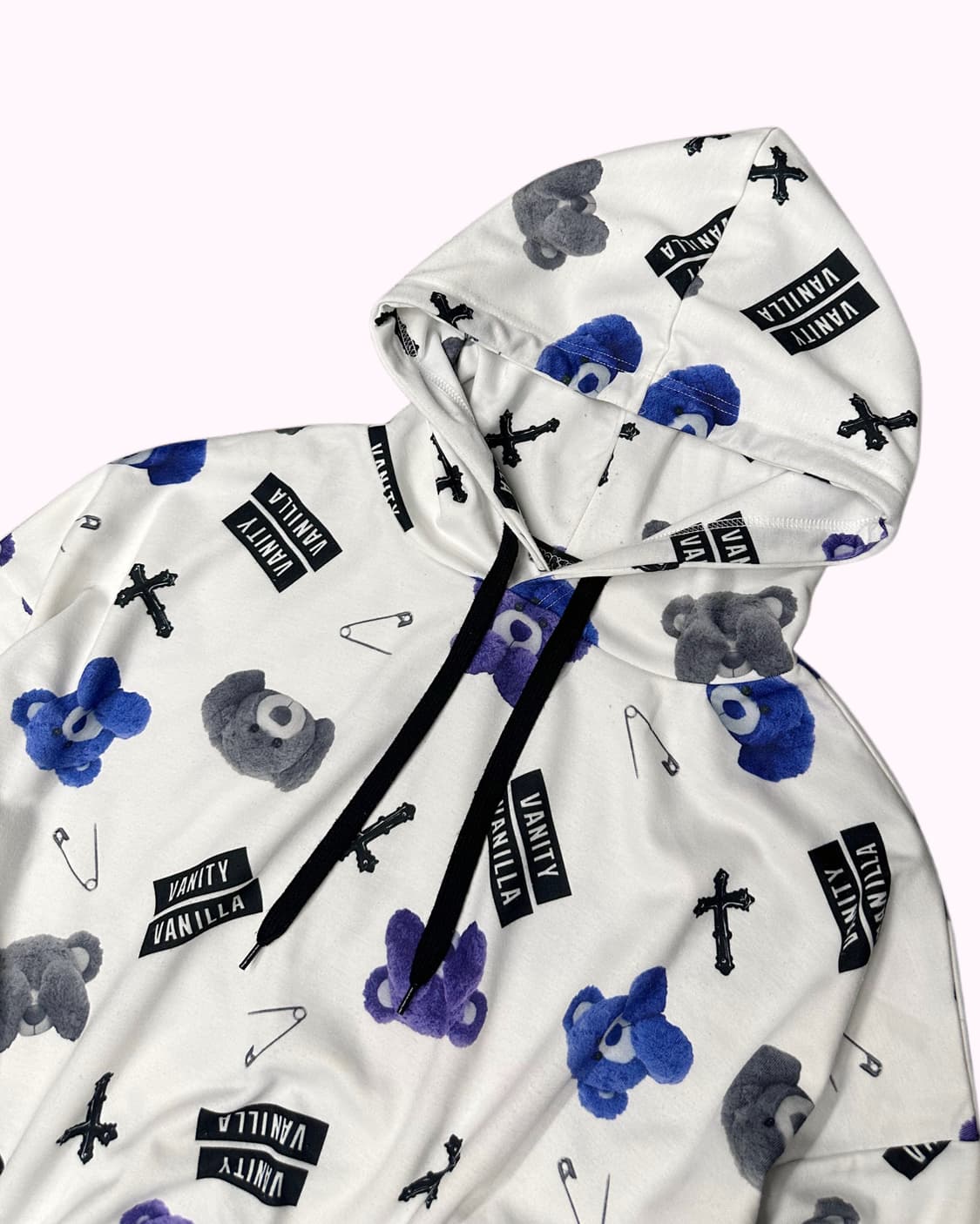 bear cross logo hood t-shirt 상품이미지2
