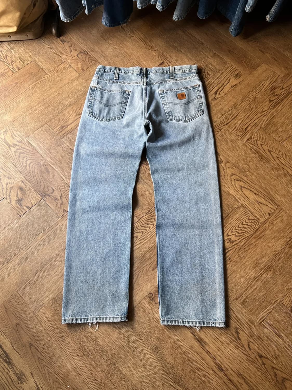 [34]칼하트 USA 빈티지 워싱 워크 데님 팬츠 상품이미지1