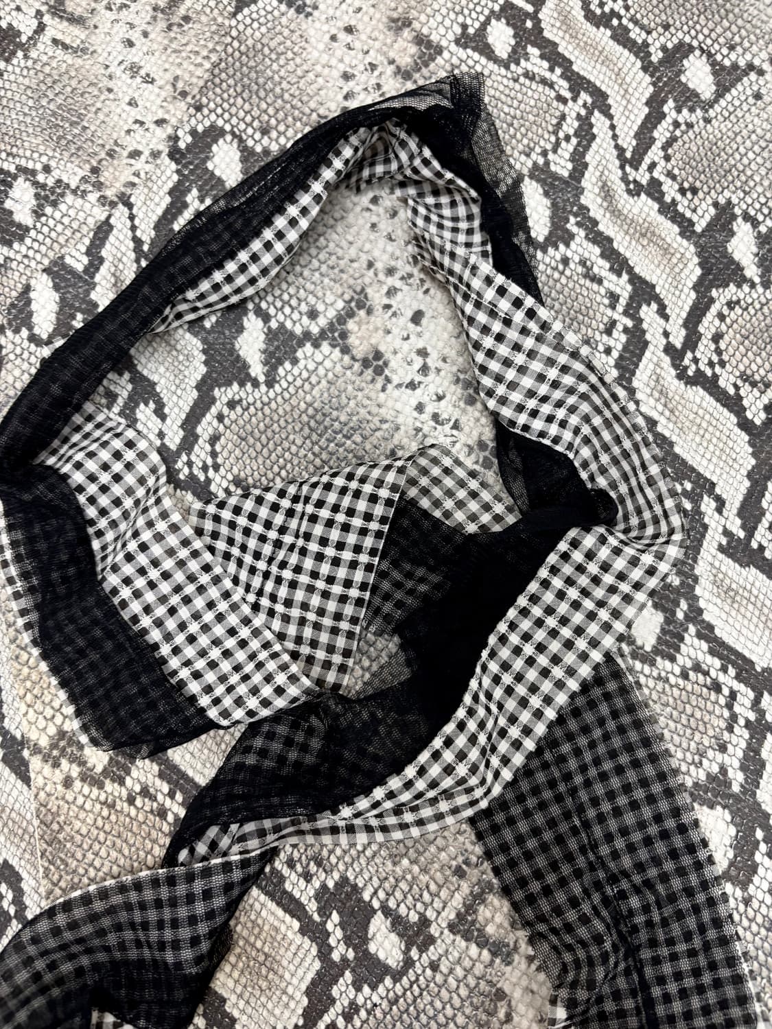 “Vintage” Check Pattern Scarf 인스타릴스참고 상품이미지3