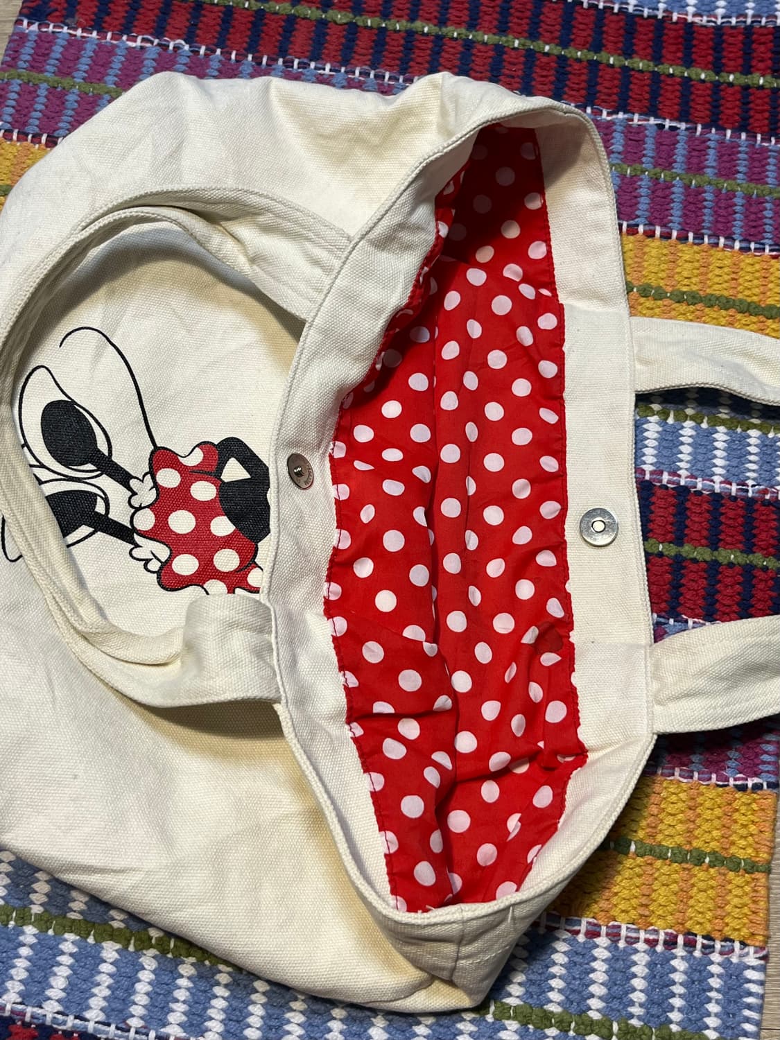 Disney 미니마우스 캔버스 토트백 상품이미지3