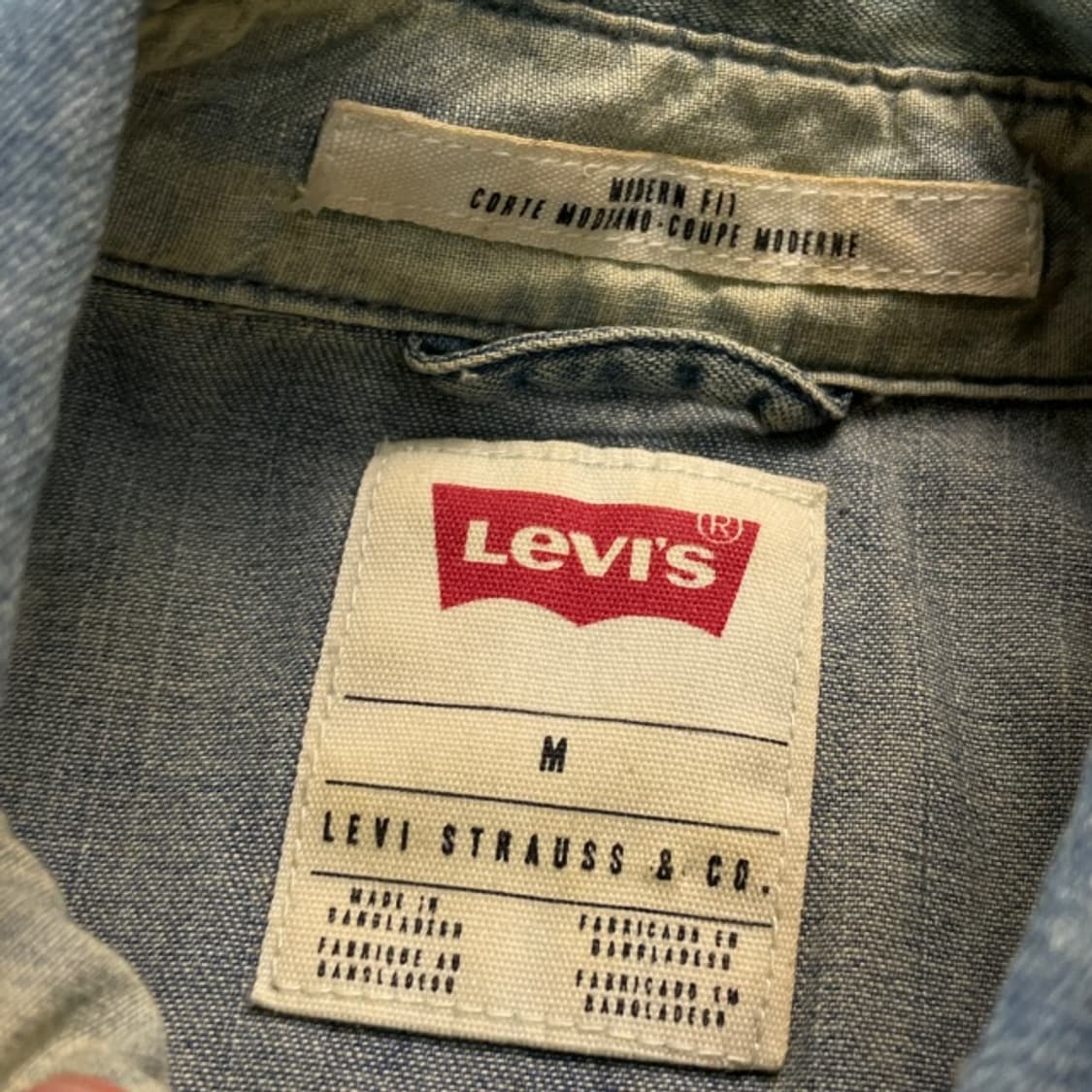 95 리바이스 웨스턴 데님셔츠 상품이미지3