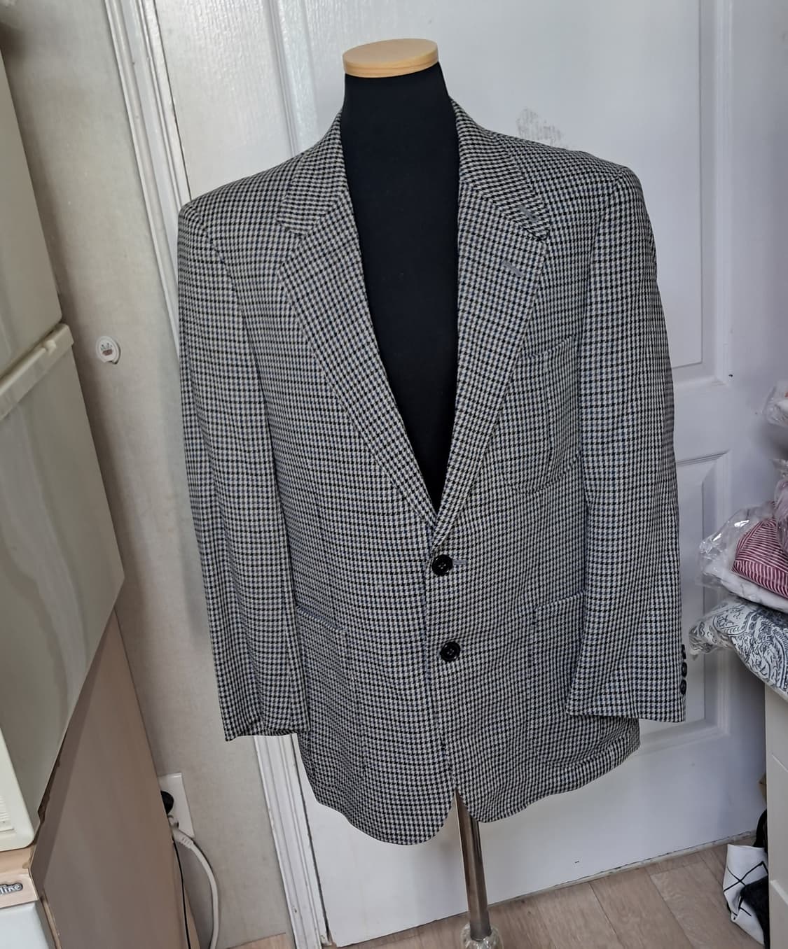 닥스 체크 모 100% 자켓 블레이저 95(봄 가을용) 상품이미지1