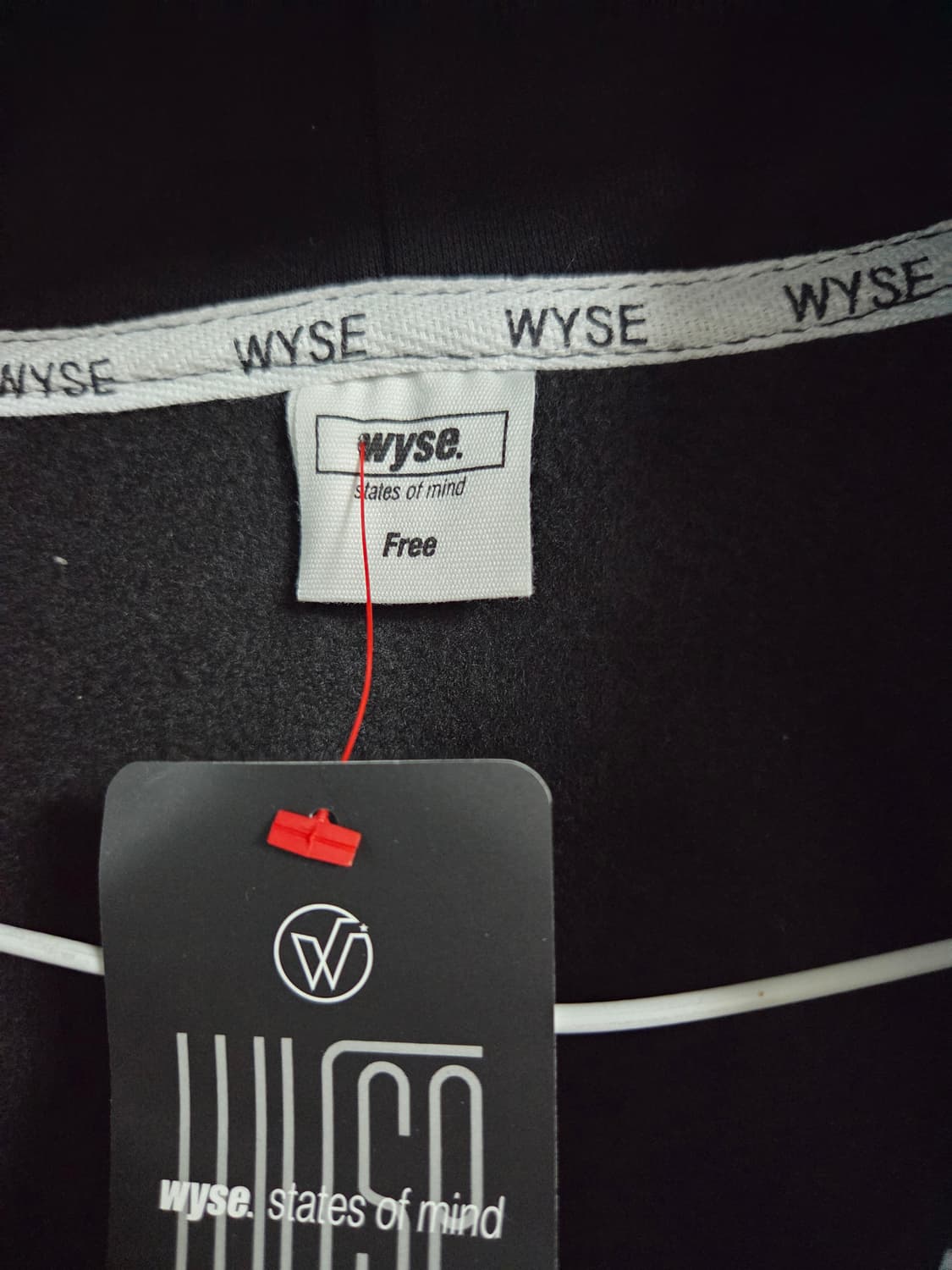 WYSE 후드 집업 블랙 Free 새상품 상품이미지2