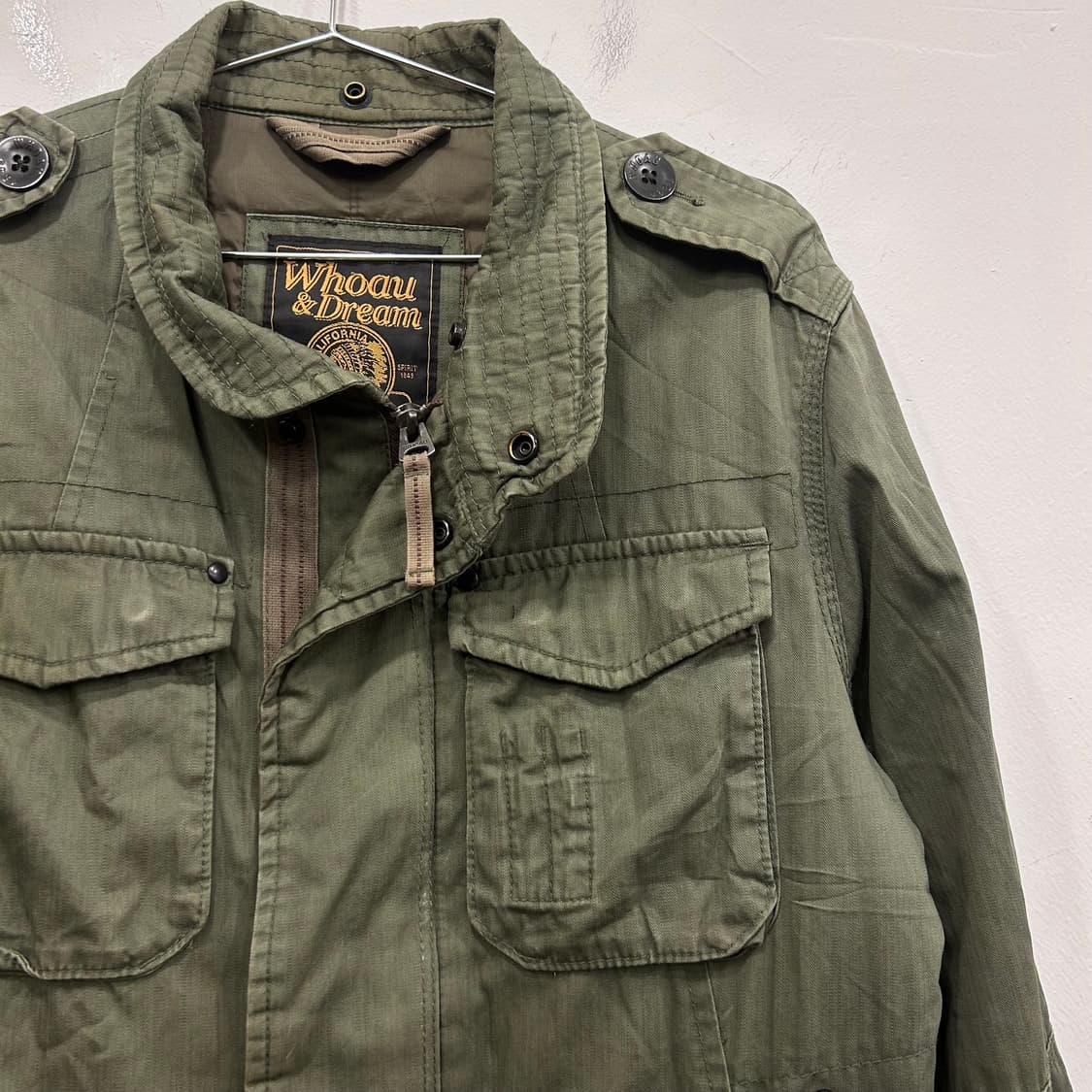 후아유 아메리칸 빈티지 누빔 야상 사파리자켓 상품이미지1