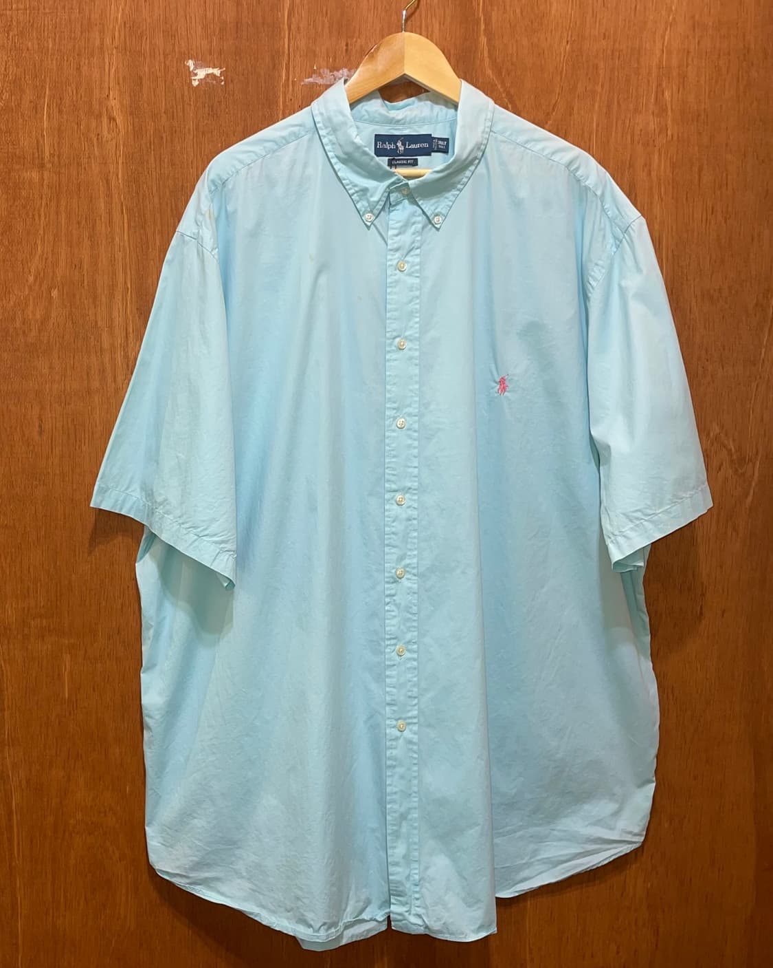 (3XL) POLO 폴로 랄프로렌 솔리드 반팔 셔츠 클래식핏 상품이미지1