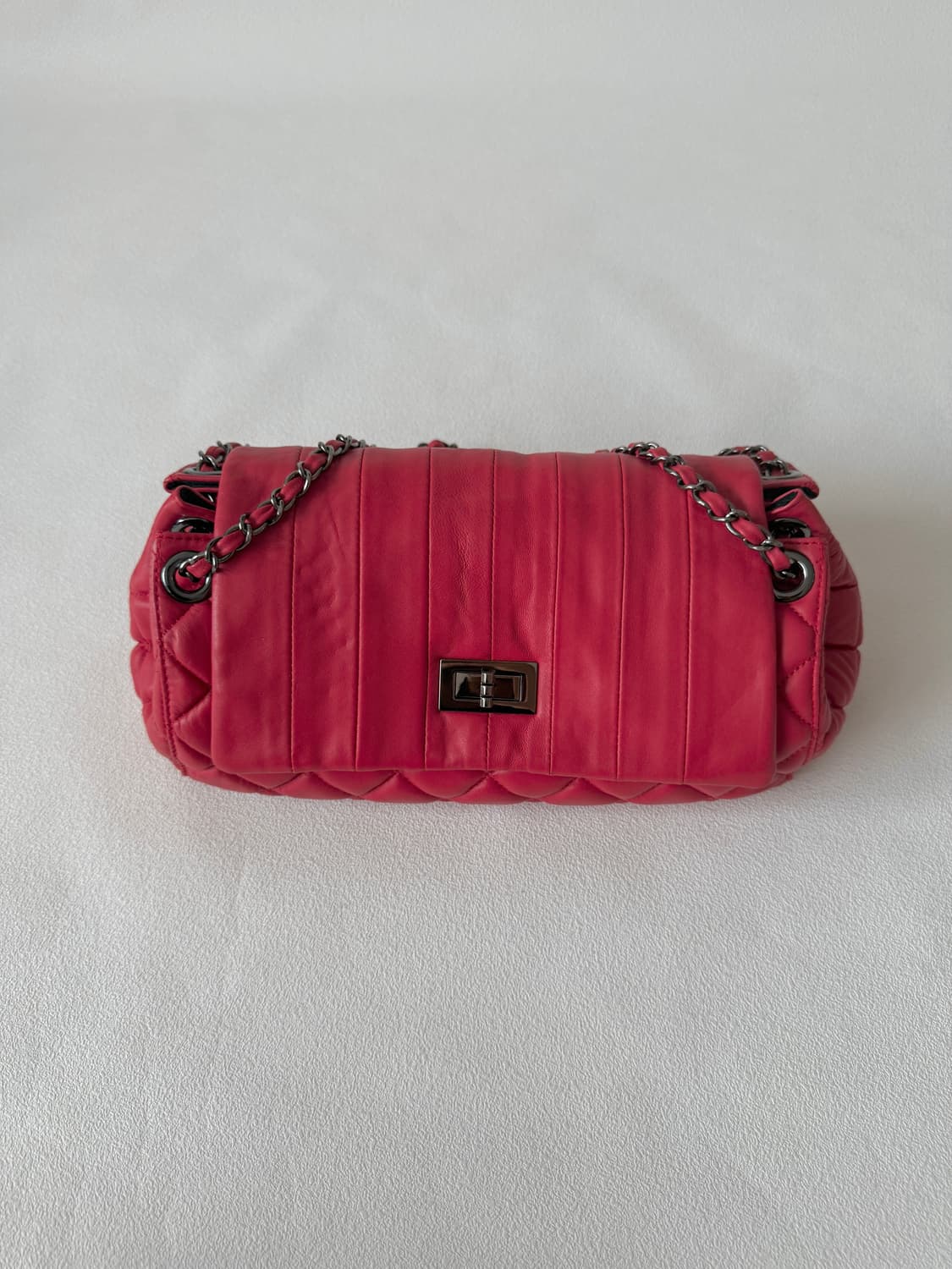Pre owned 램스킨 레더 숄더백 상품이미지3