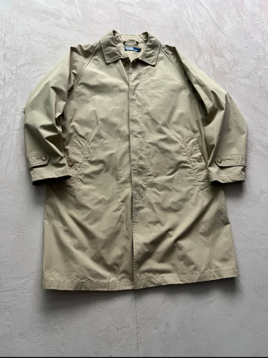 (XL) 폴로 랄프로렌 히든버튼 트랜치코트 판매합니다. 상품이미지1