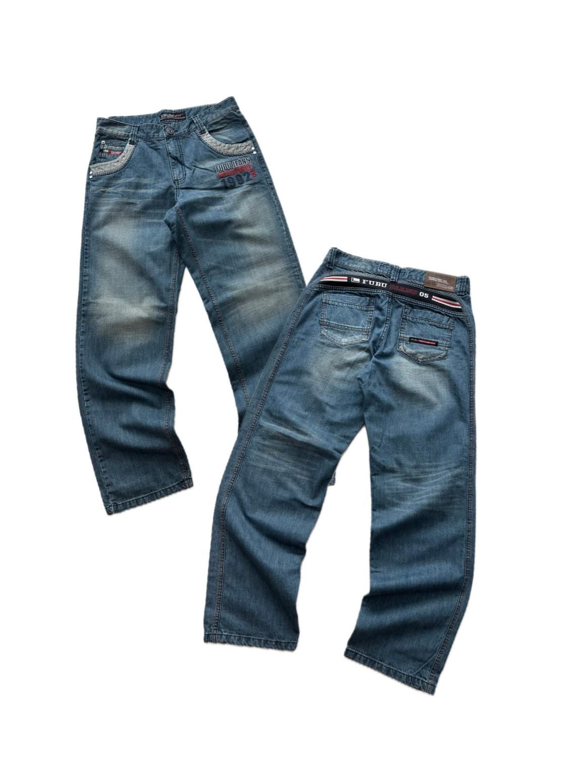 00's 후부 fubu 데님팬츠 y2k 펑크 상품이미지1