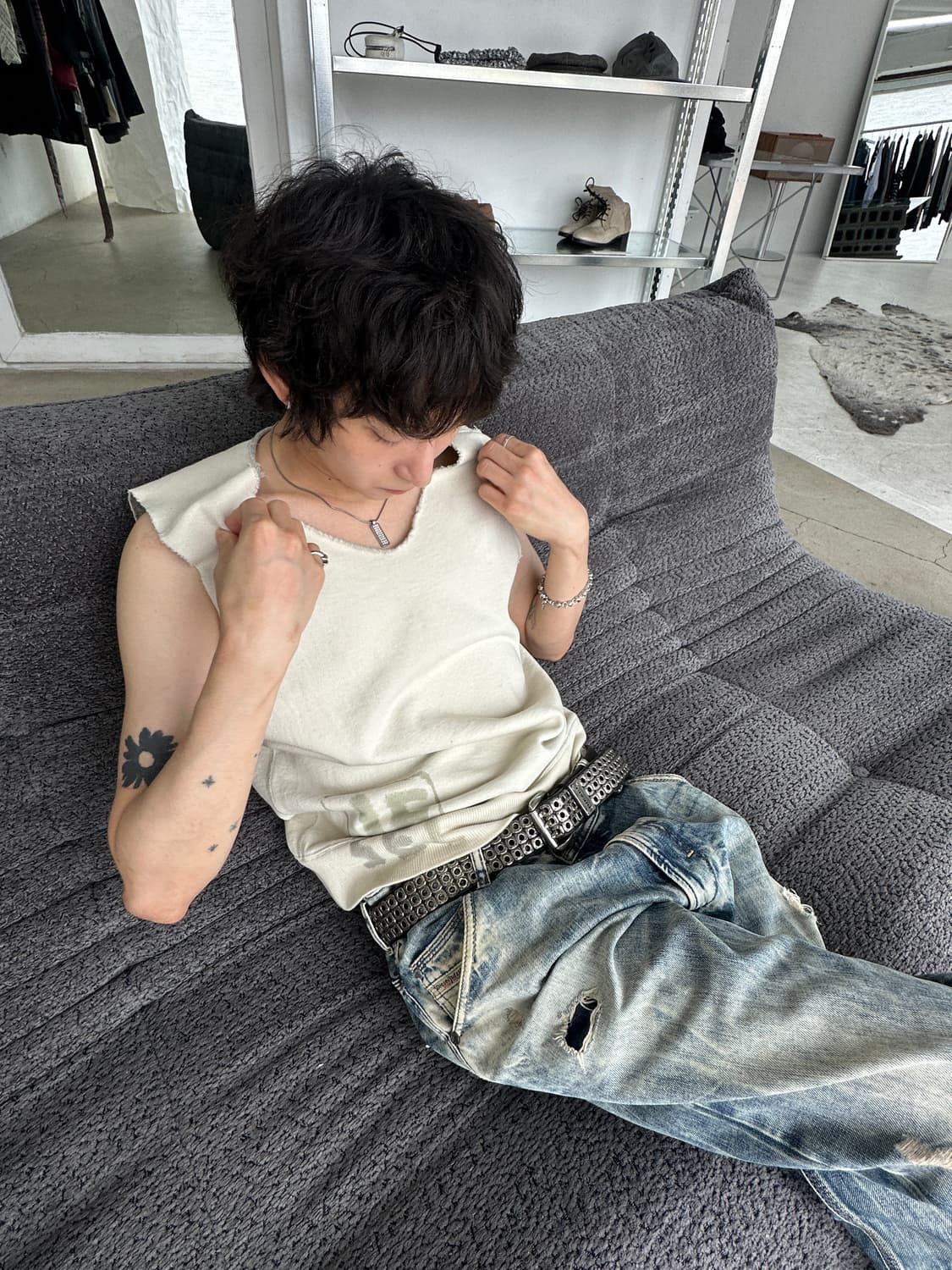 디젤 로우컷 슬리브리스 상품이미지3