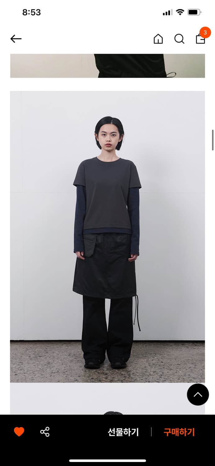 오헤시오 레이어드 스트라이프 티셔츠 상품이미지3