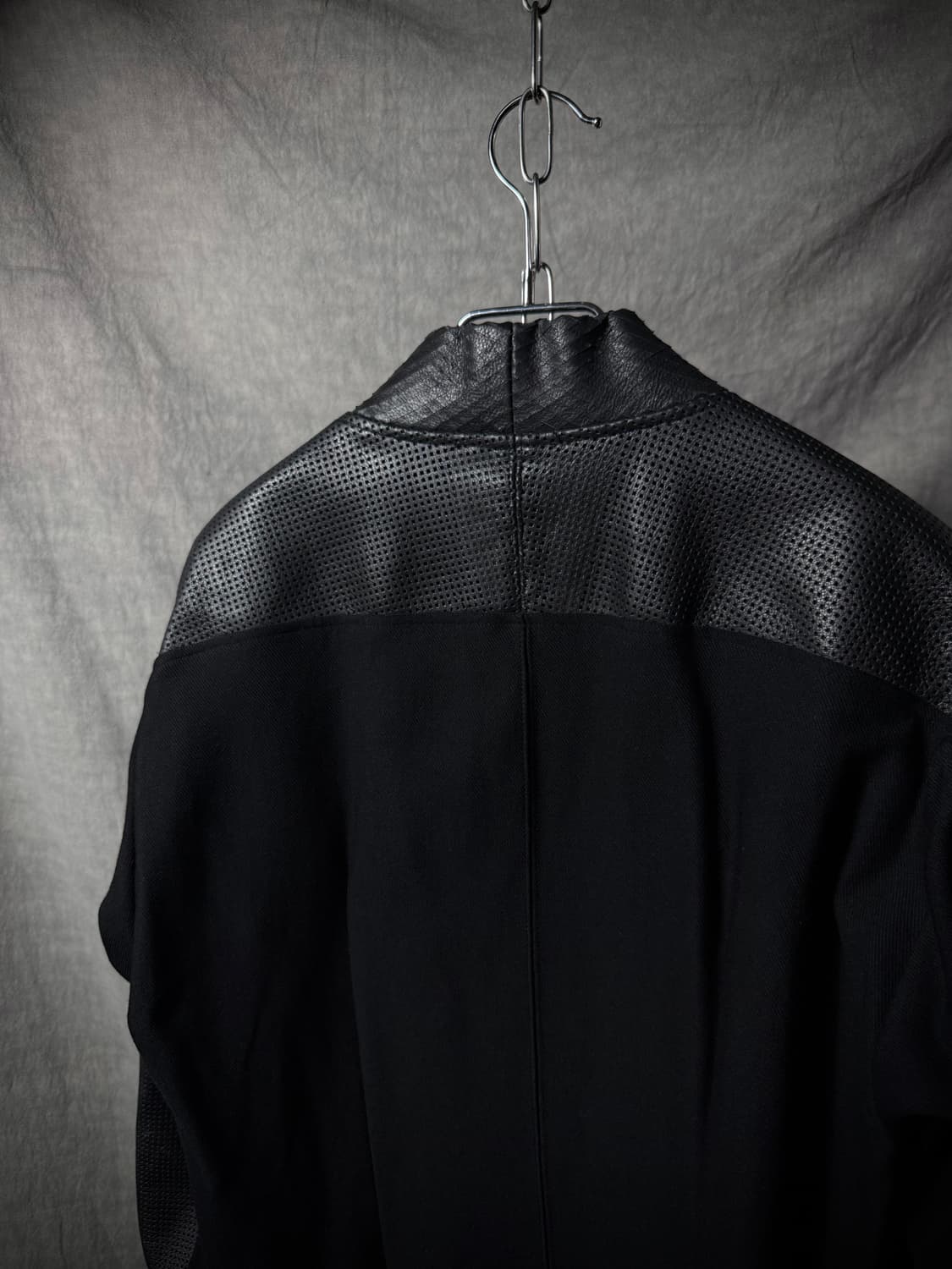 Zeitganz Mesh Leather Hybrid Jacket  상품이미지8