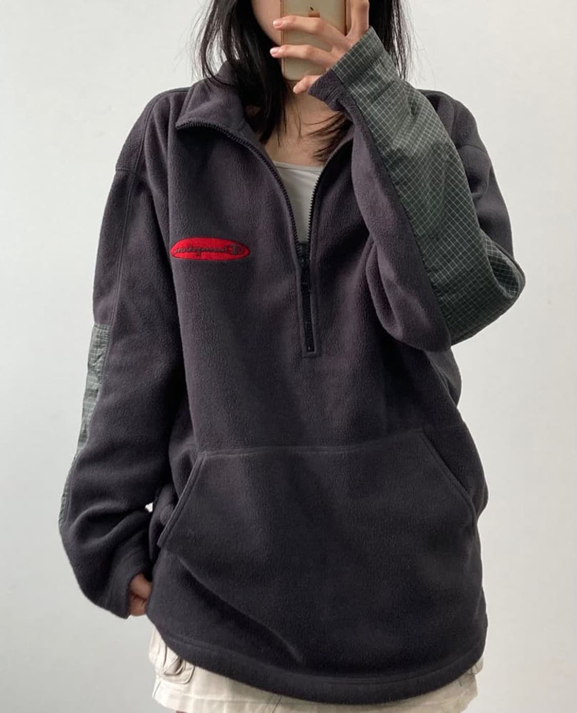 챔피온 빈티지 플리스 반집업 상품이미지1