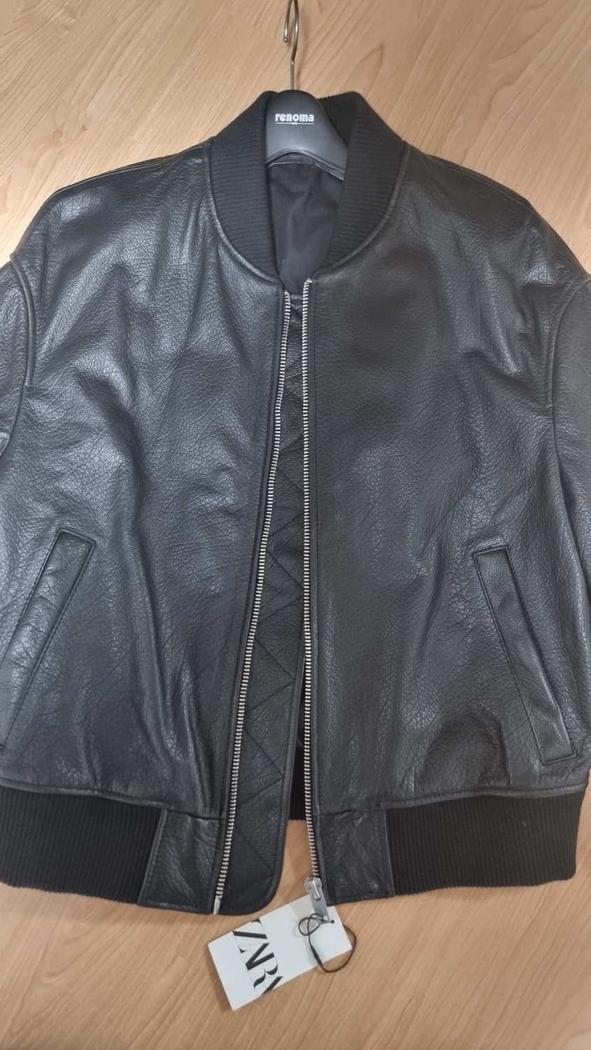 자라 블랙 레더 봄버 자켓 L 새상품 상품이미지2