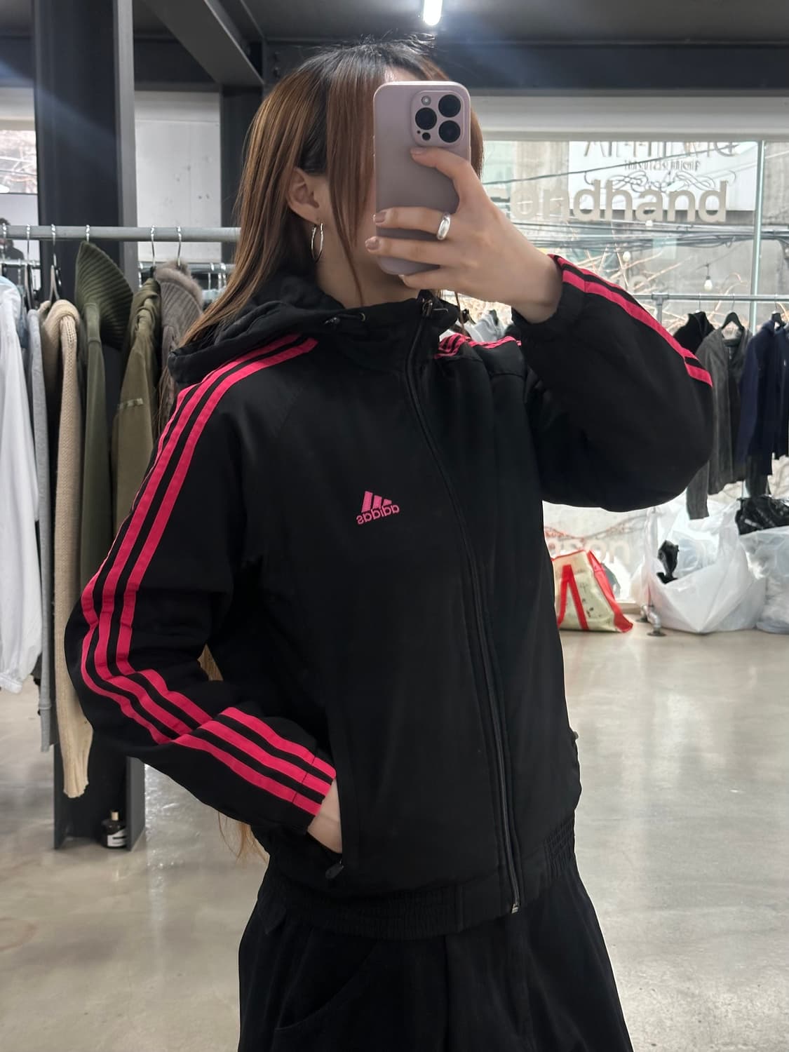 아디다스 올드스쿨 누빔 윈드브레이커 자켓 검핑 상품이미지1