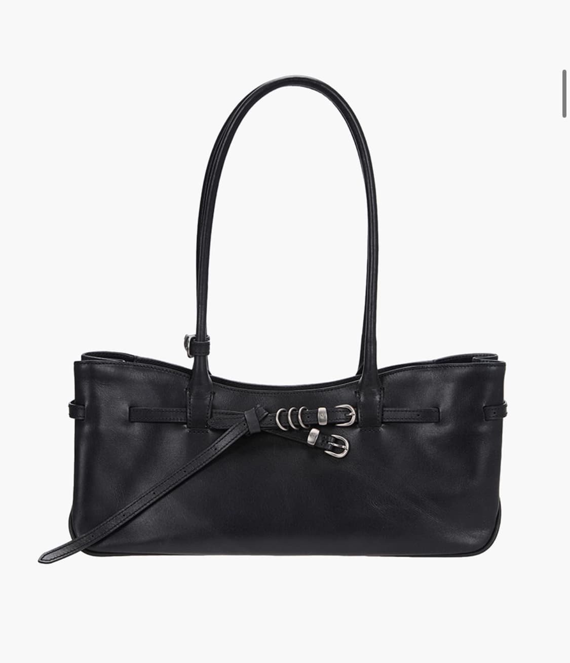 GRANDMA USED SHOULDER BAG_black pull-up 상품이미지1
