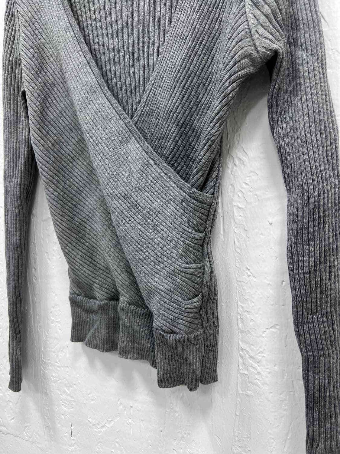 wrap gray knit 상품이미지2