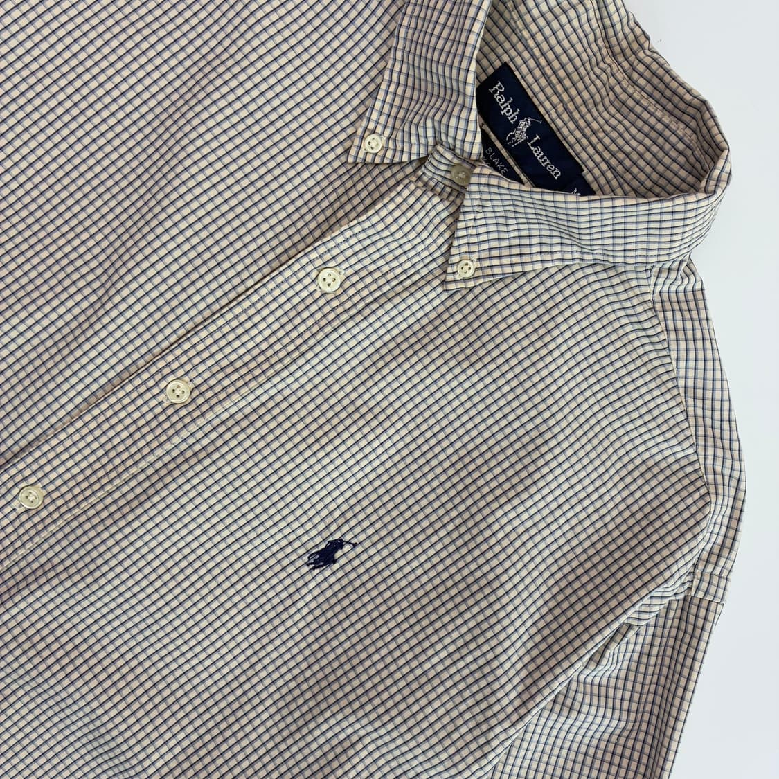 Polo  폴로 랄프로렌 90,s 브레이크 코튼 체크 셔츠 상품이미지3