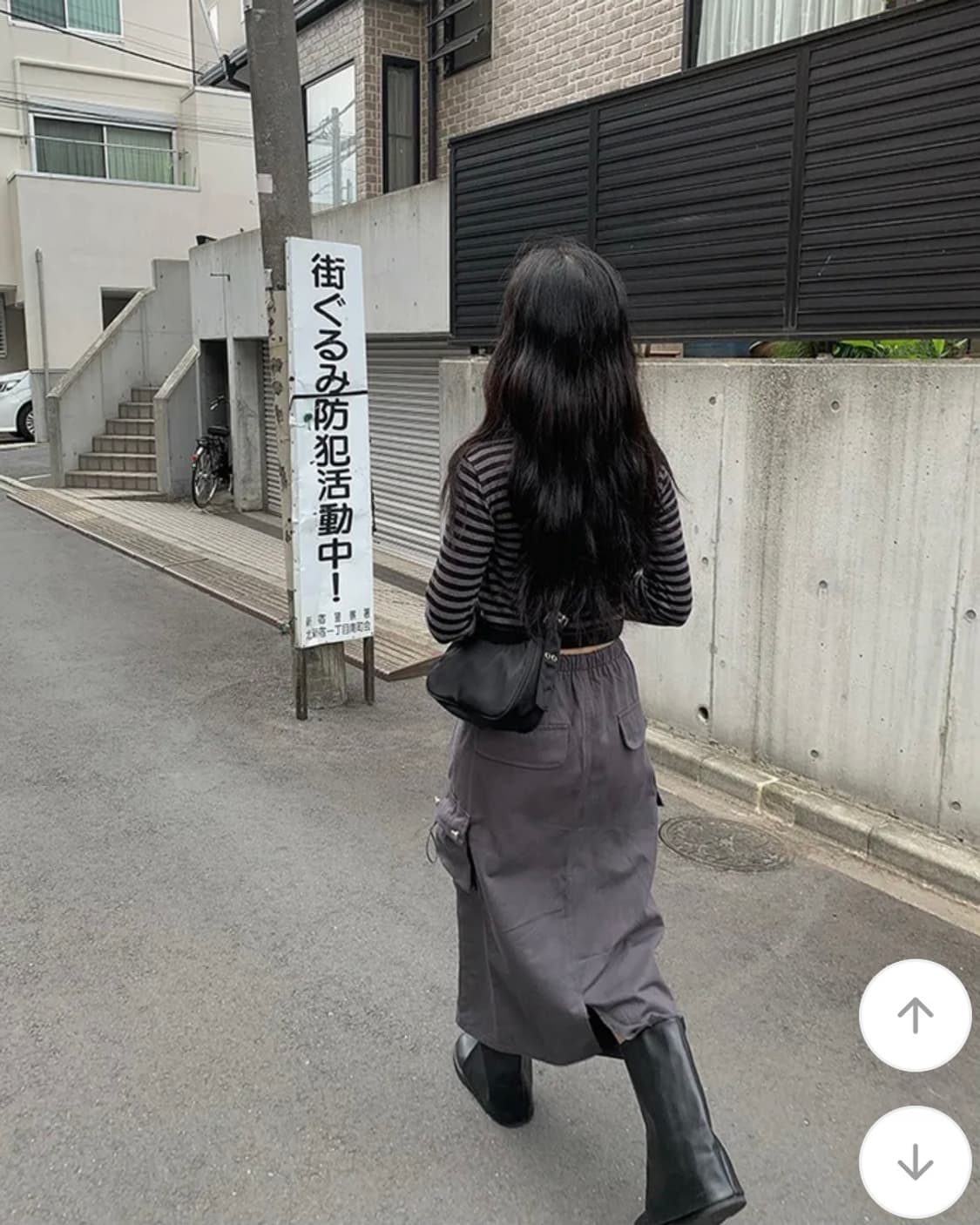 빈티지 카고 포켓 롱 스커트 vintage long skirt 상품이미지3