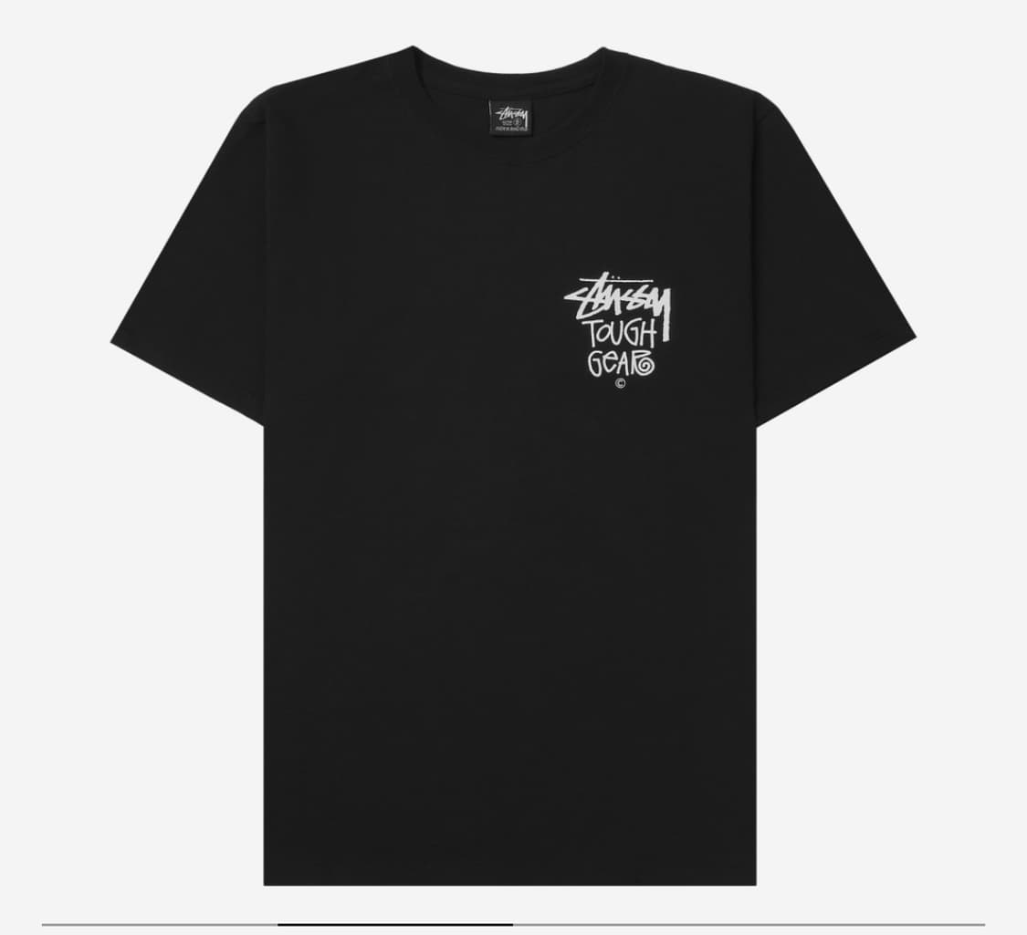 Stussy Tough Gear T-Shirt Black 스투시 반팔 상품이미지1
