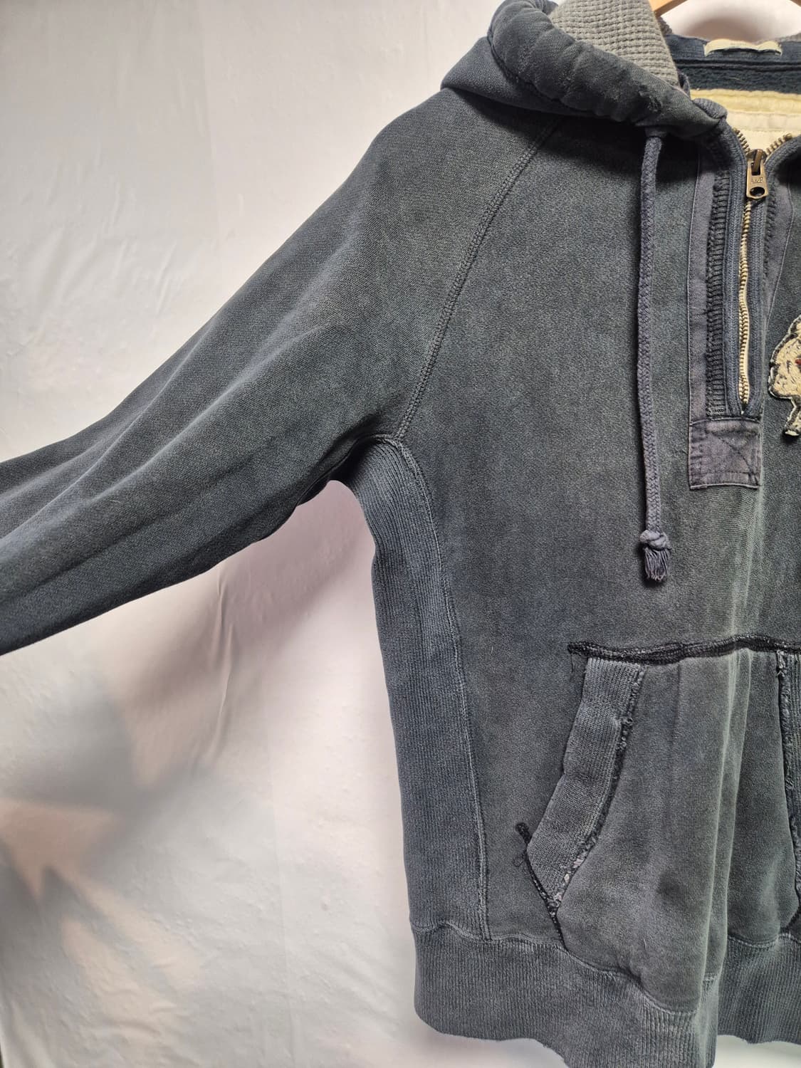 90 아베크롬비 Y2K 올드스쿨 인디언자수 반집업후드티 S사이즈 상품이미지7