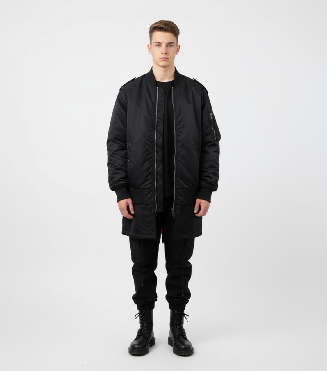 디젤블랙골드 릭오엔스필 나일론 오버핏 롱패딩 상품이미지1