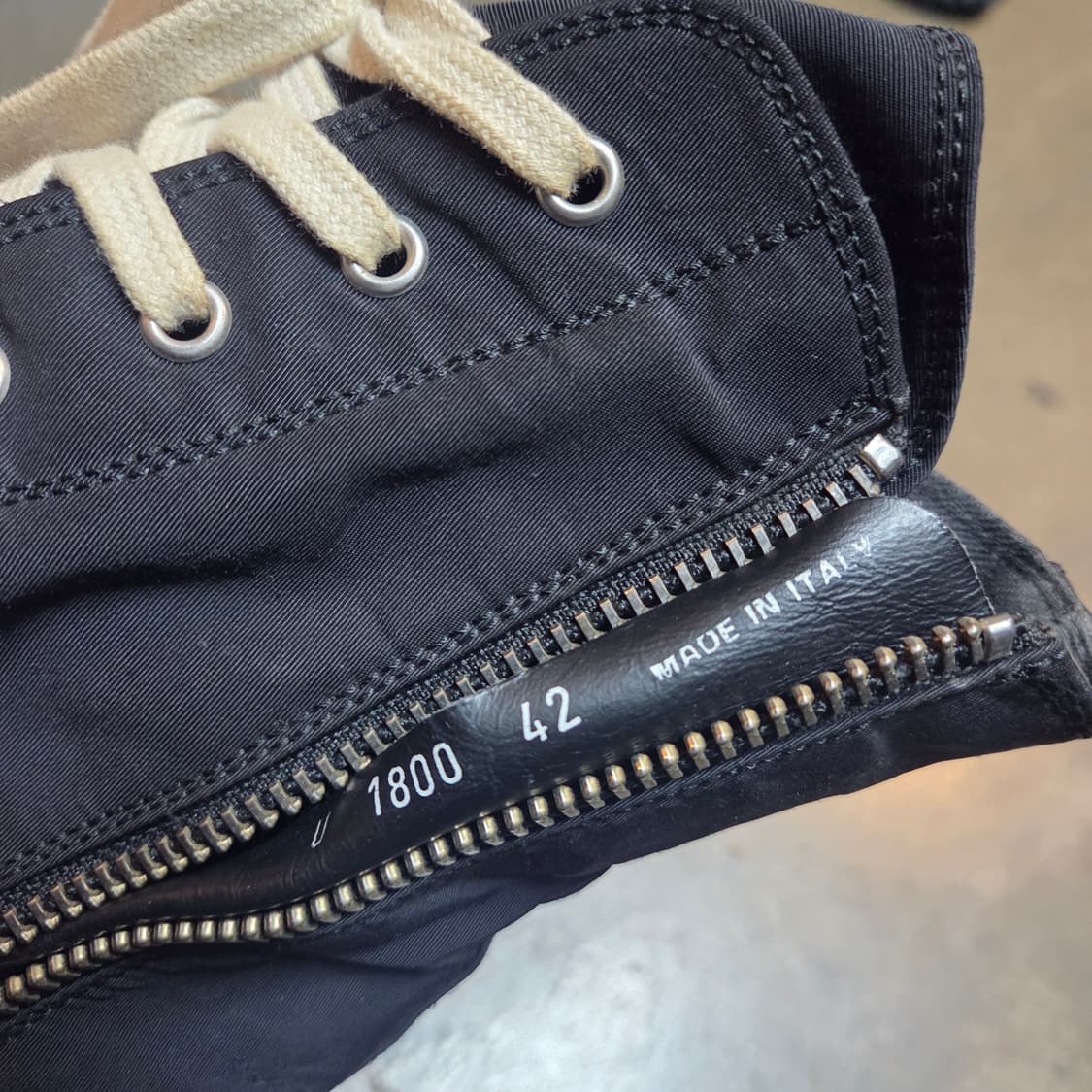 릭오웬스 다크쉐도우 라몬즈 하이 릭컨하이 (42) 상품이미지5